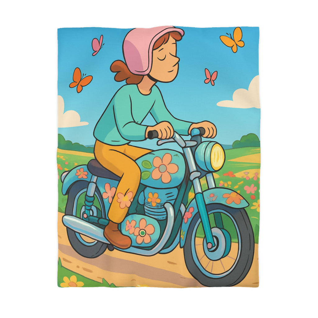 Housse de Couette Microfibre Design Artistique Moderne Décoration Chambre Confort Premium