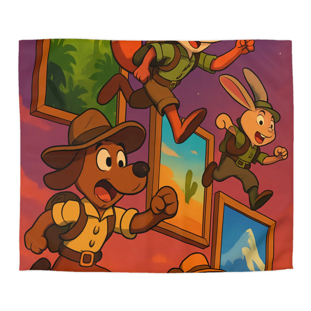 Housse de Couette Microfibre Art Graphique Contemporain Style Décoratif Chambre Tendance