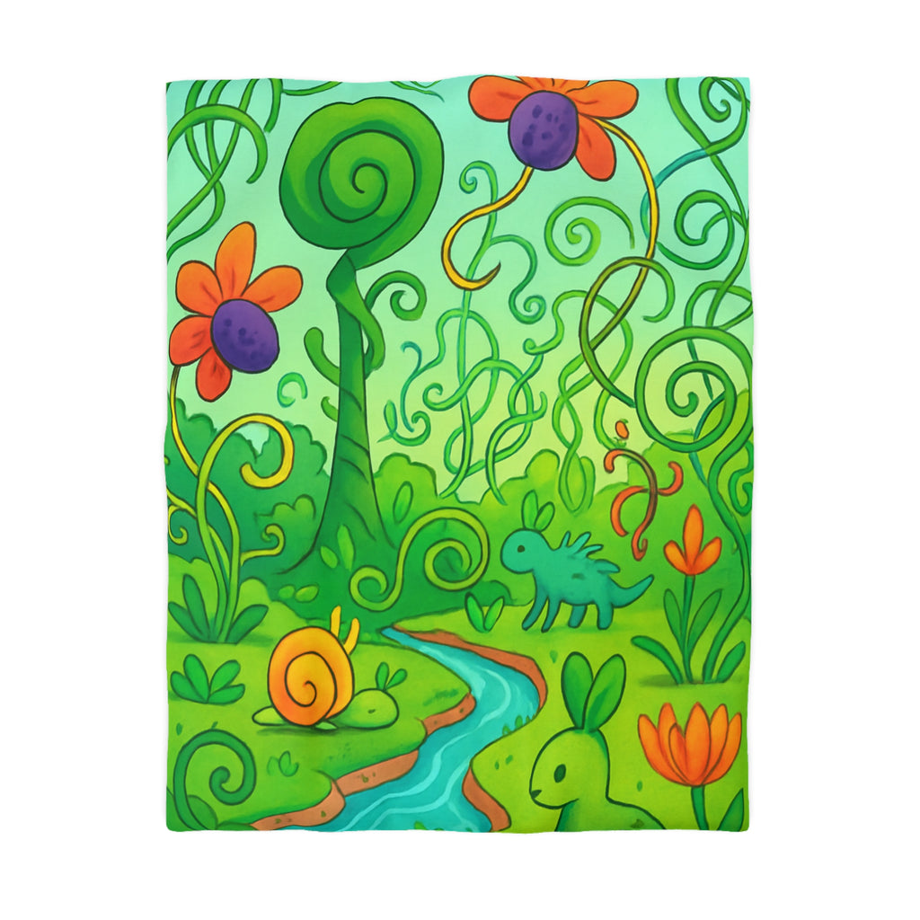 Housse de Couette Microfibre Design Artistique Moderne Décoration Chambre Confort Premium