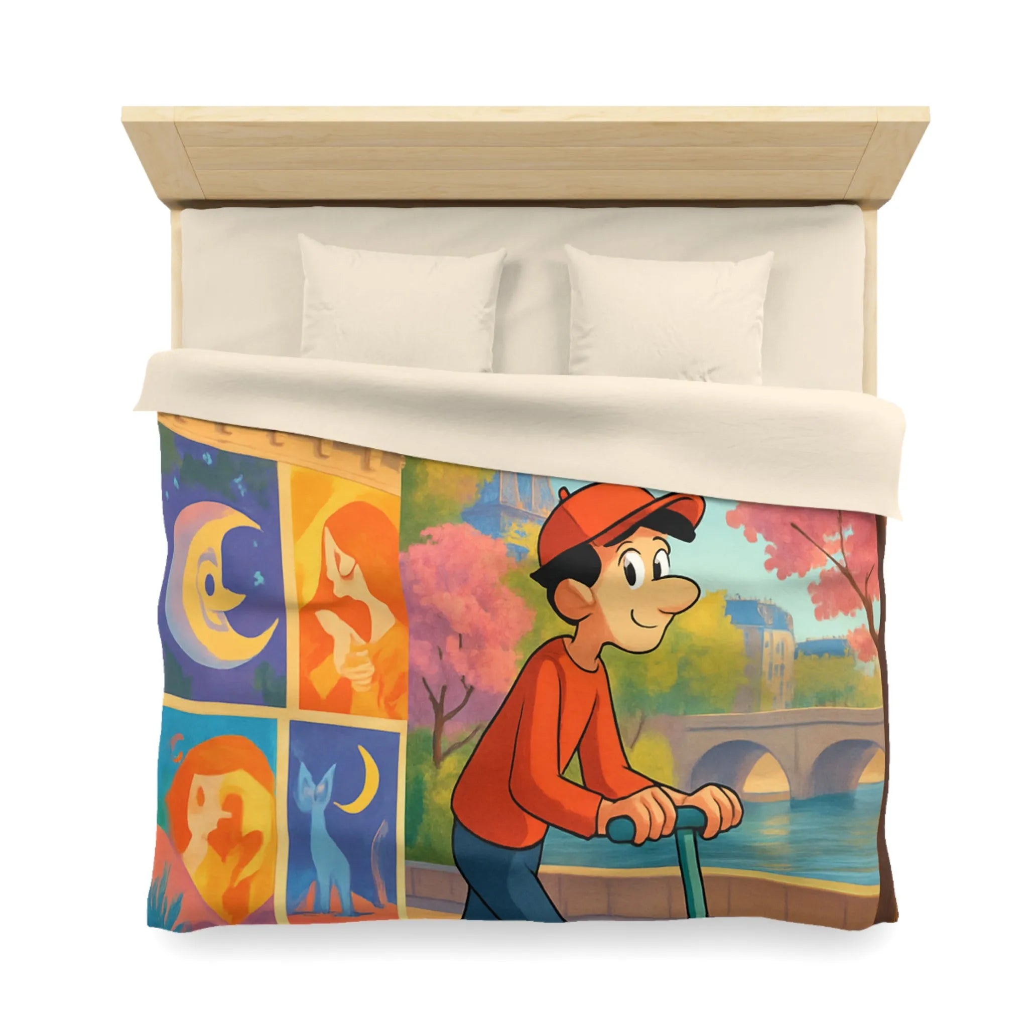 Housse de Couette Microfibre Création Artistique Moderne Design Exclusif Décoration Chambre