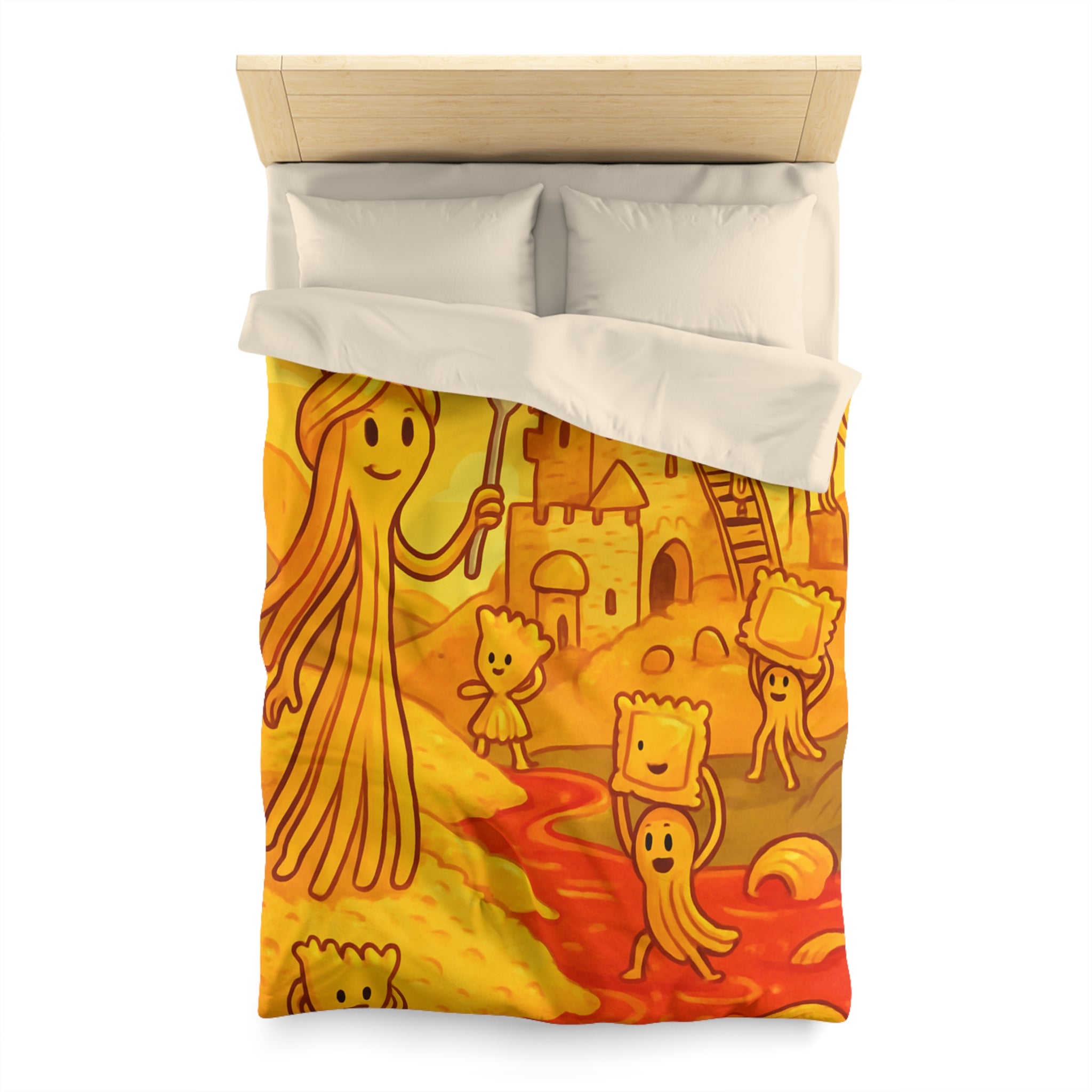 Housse de Couette Microfibre Motif Créatif Original Style Contemporain Chambre Élégante