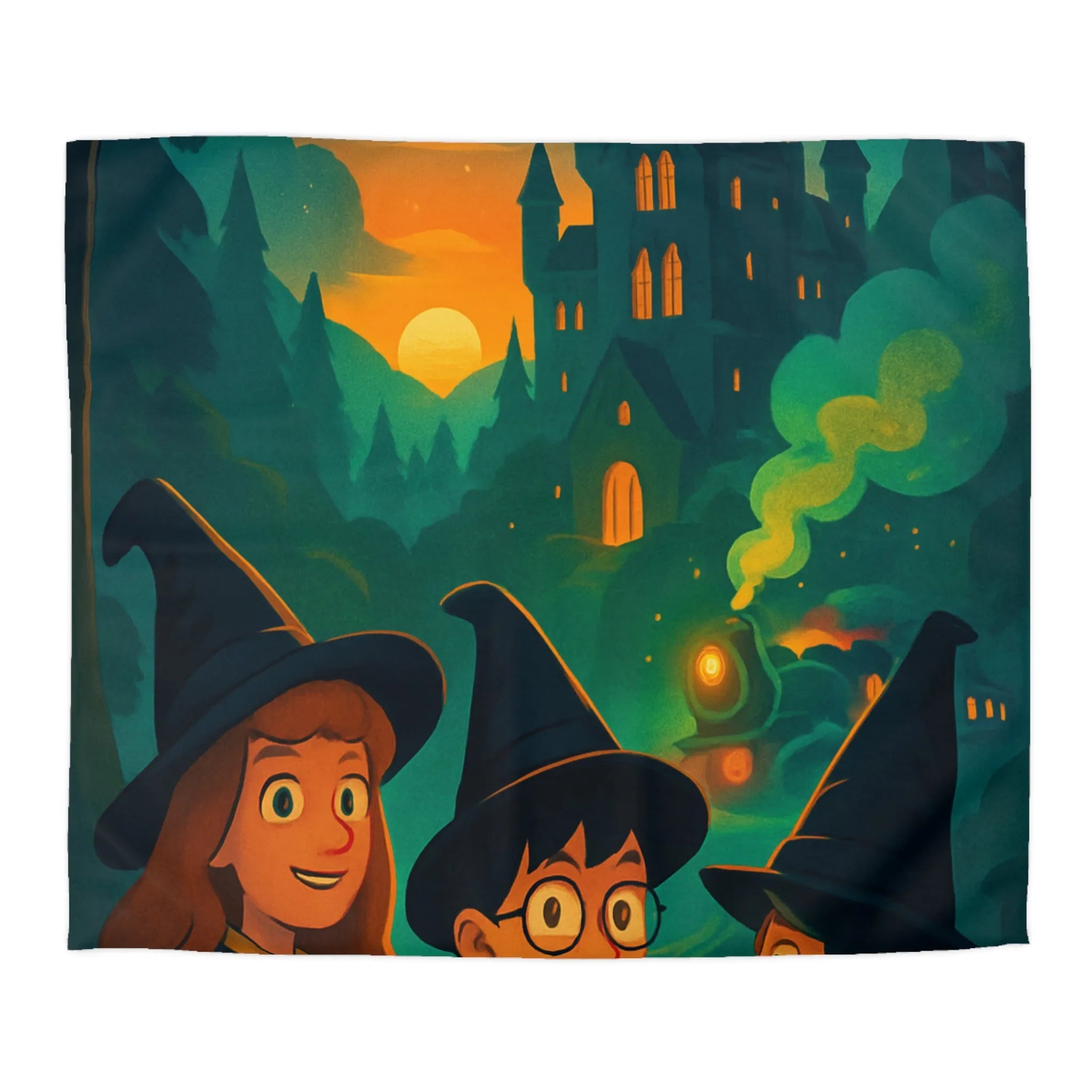 Explorez l'univers magique des sorciers avec une housse de couette mystérieuse et captivante