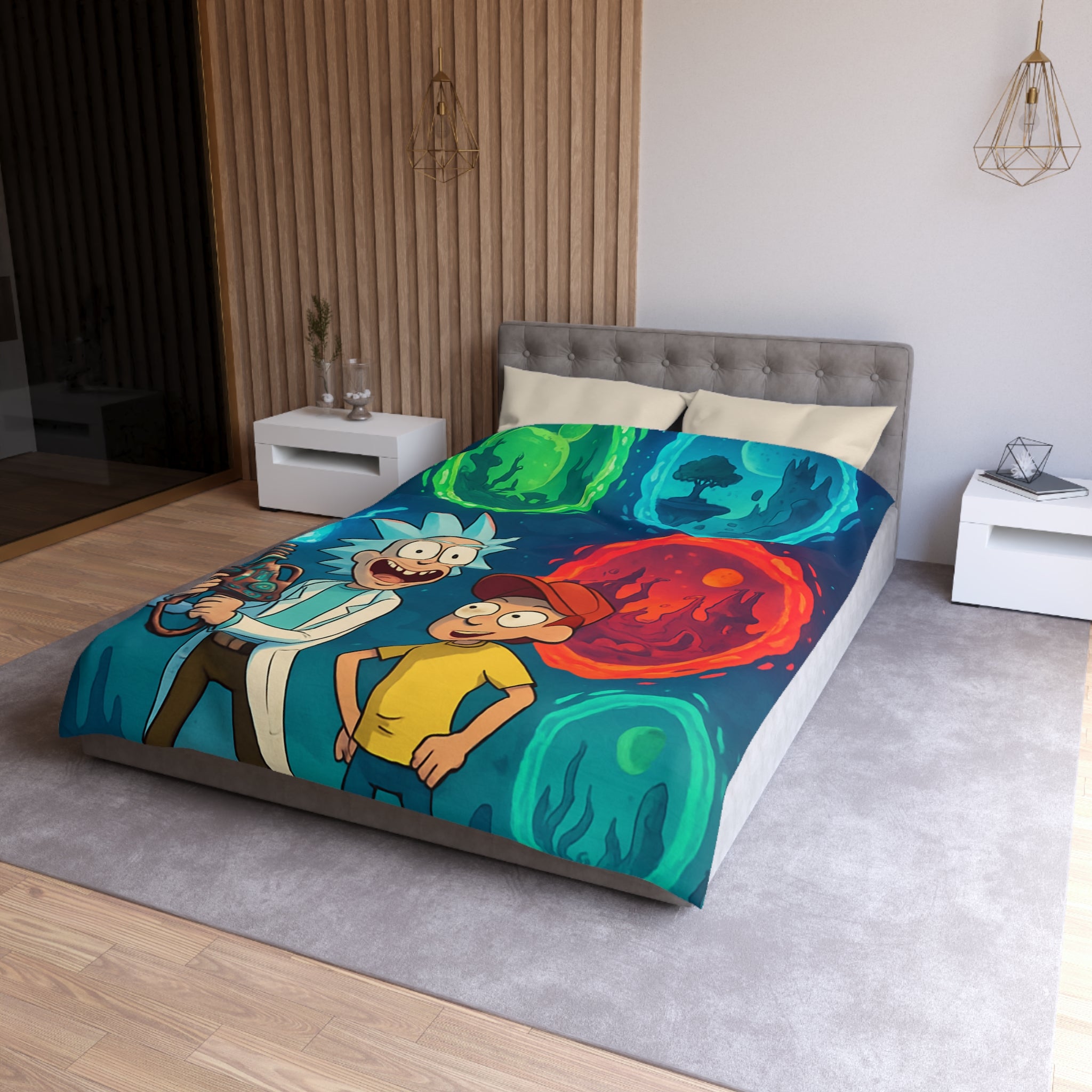 Housse de Couette Microfibre Création Artistique Moderne Design Exclusif Décoration Chambre