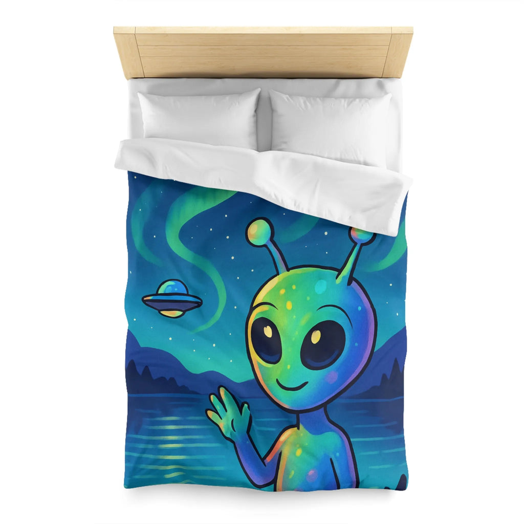 Housse de Couette Microfibre Art Graphique Contemporain Style Décoratif Chambre Tendance