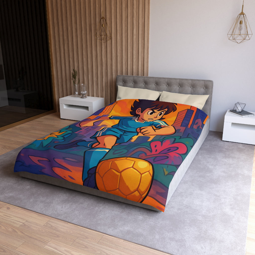 Housse de Couette Microfibre Design Artistique Moderne Décoration Chambre Confort Premium