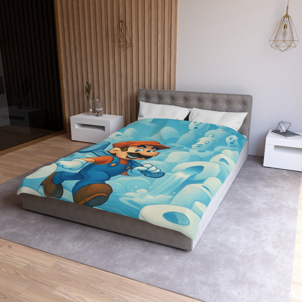 Housse de Couette Microfibre Illustration Unique Design Moderne Décoration Intérieure Raffinée