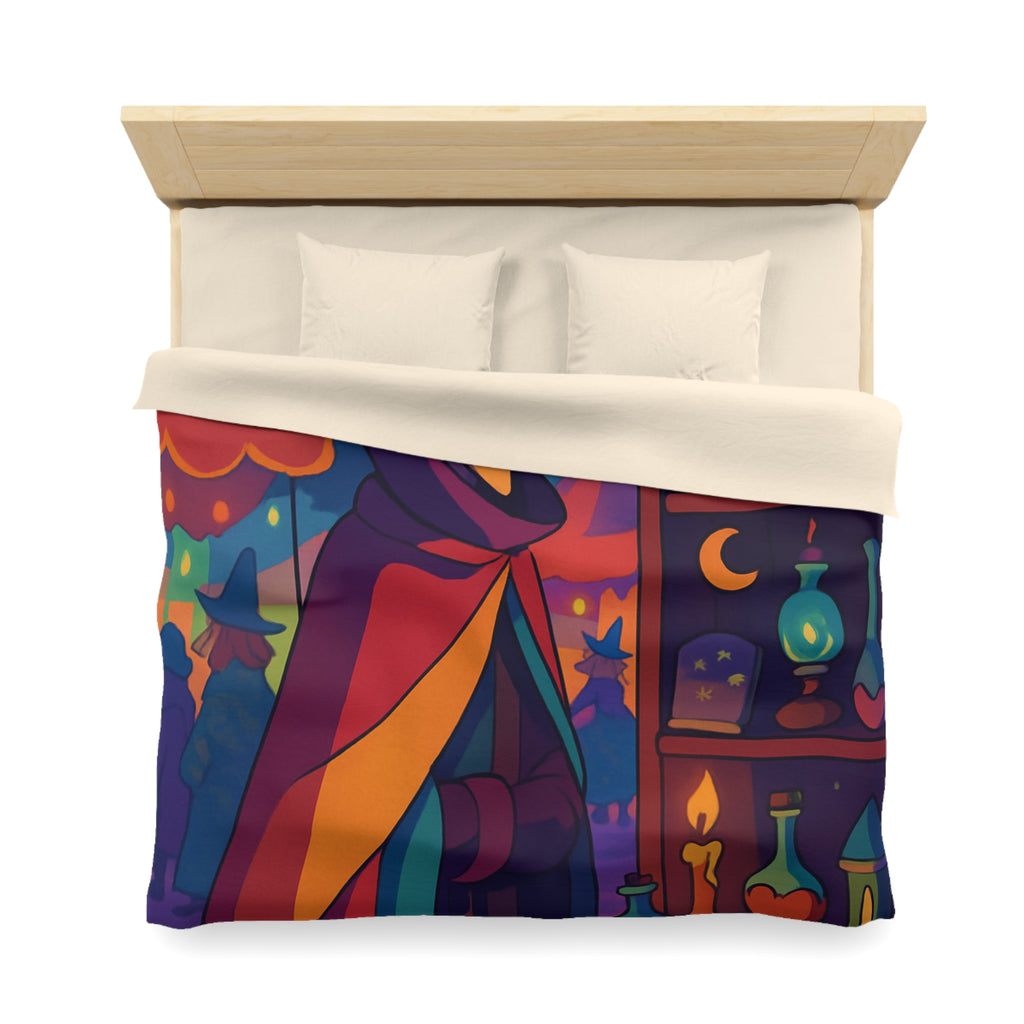 Housse de Couette Microfibre Motif Créatif Original Style Contemporain Chambre Élégante