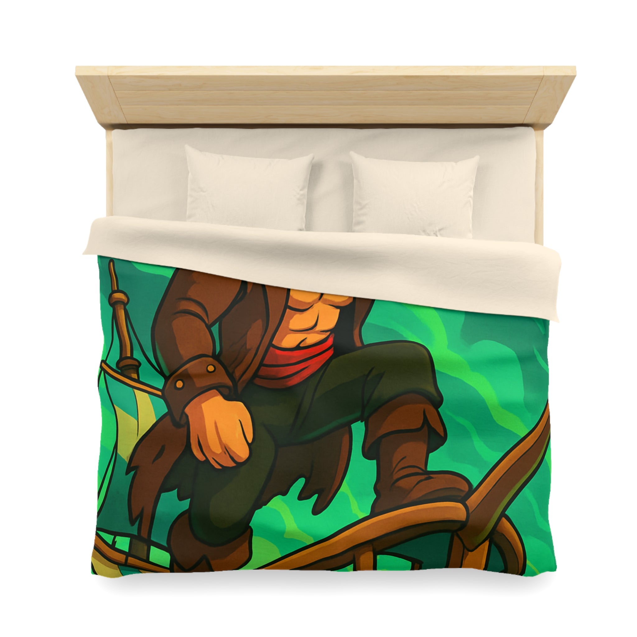 Housse de couette pirate en quête d'aventure sur un navire, ambiance animée et colorée