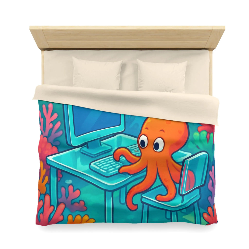 Housse de Couette Microfibre Art Graphique Contemporain Style Décoratif Chambre Tendance