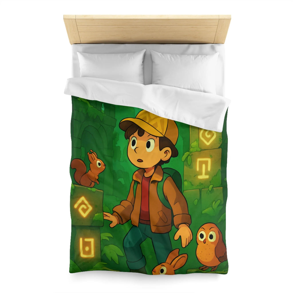 Enchantez Votre Chambre avec une Housse Forêt Mystérieuse et Animaux Curieux Enfants