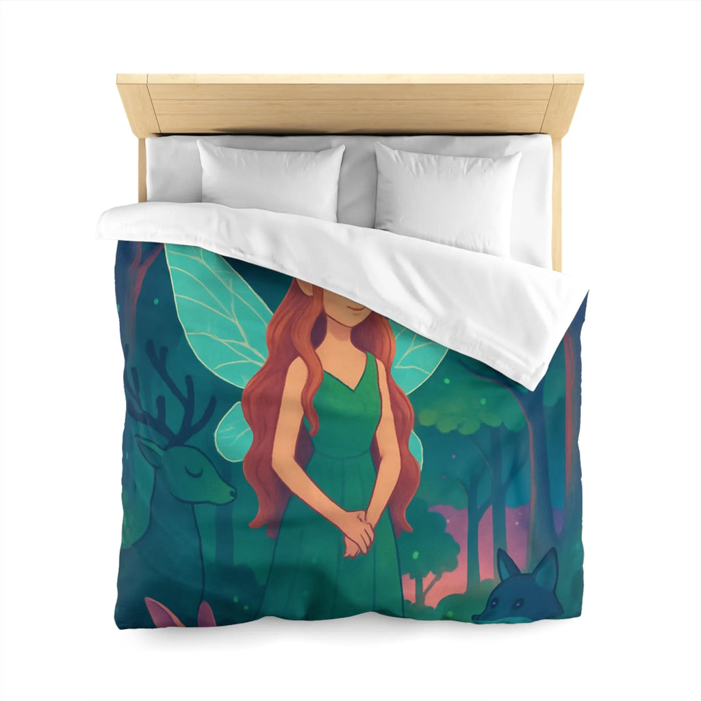 Enchantement forestier féerique avec créatures magiques pour une atmosphère de chambre paisible