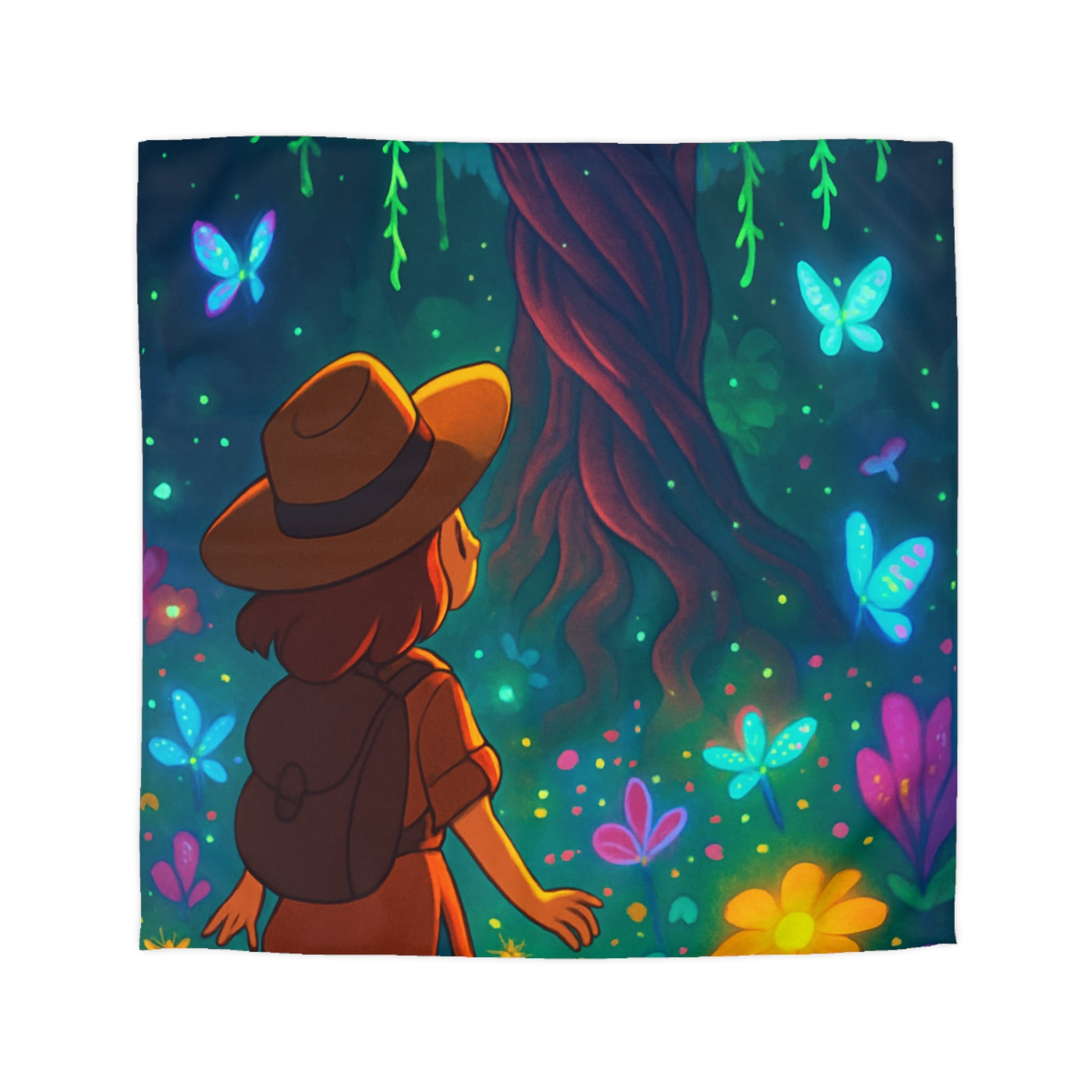 Housse de Couette Microfibre Illustration Unique Design Moderne Décoration Intérieure Raffinée