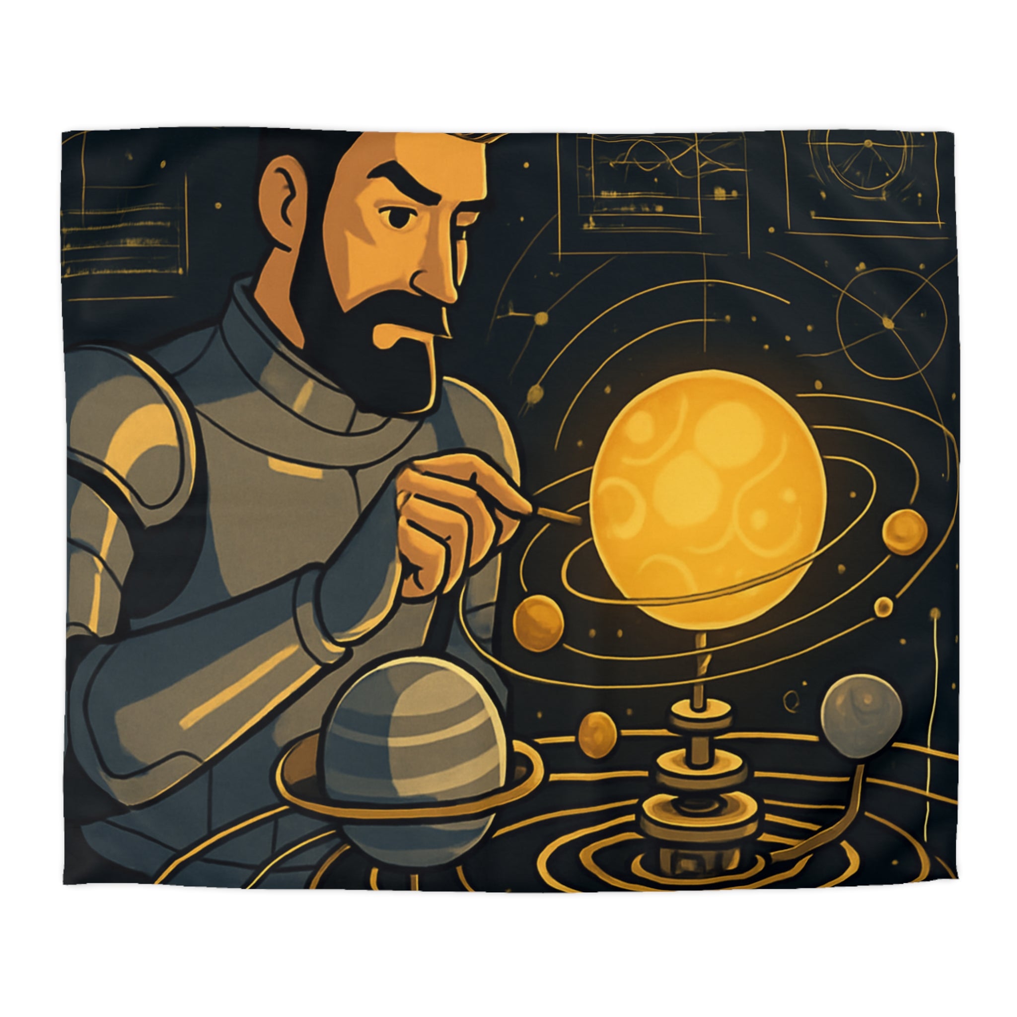 Housse de Couette Microfibre Illustration Unique Design Moderne Décoration Intérieure Raffinée