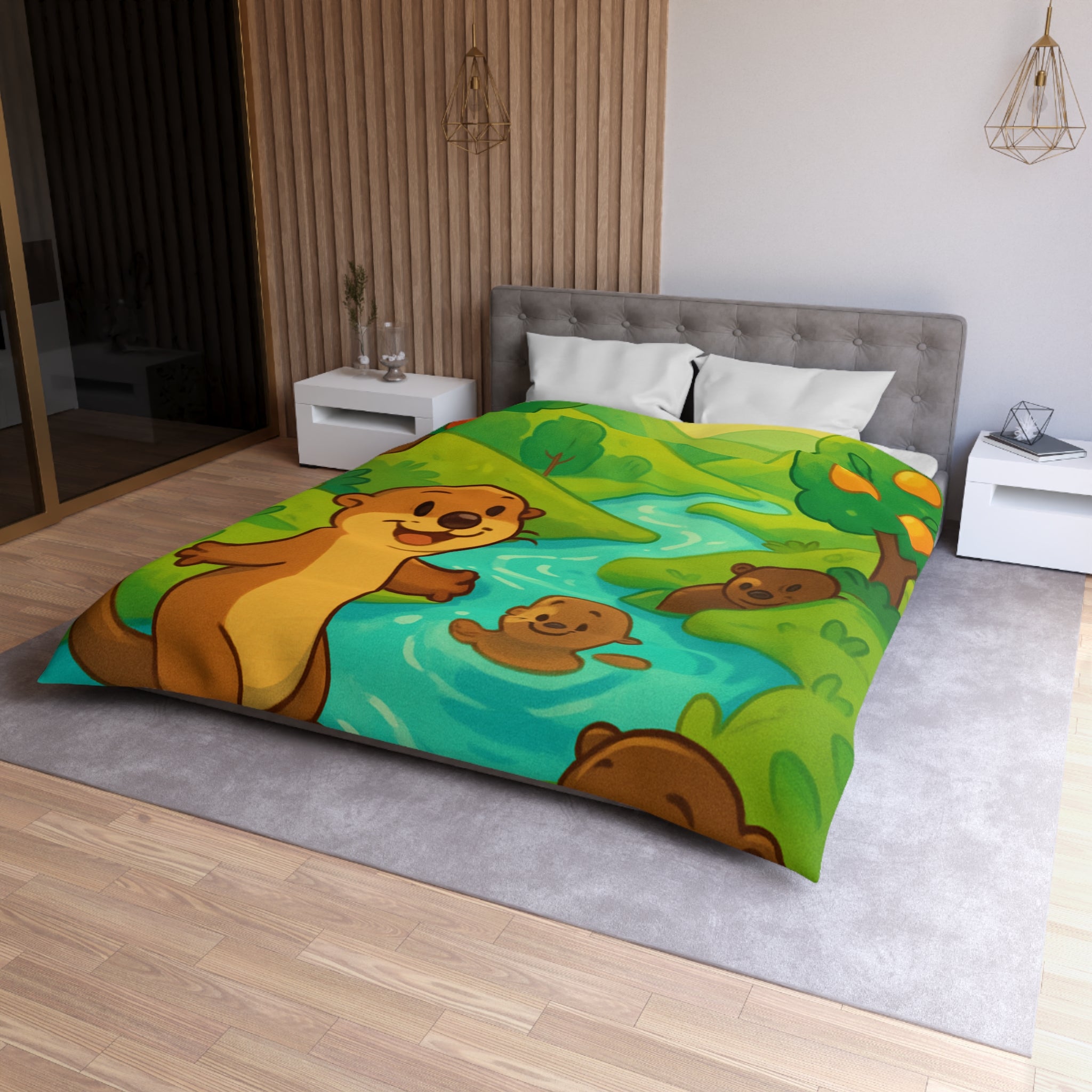 Housse de Couette Microfibre Création Artistique Moderne Design Exclusif Décoration Chambre