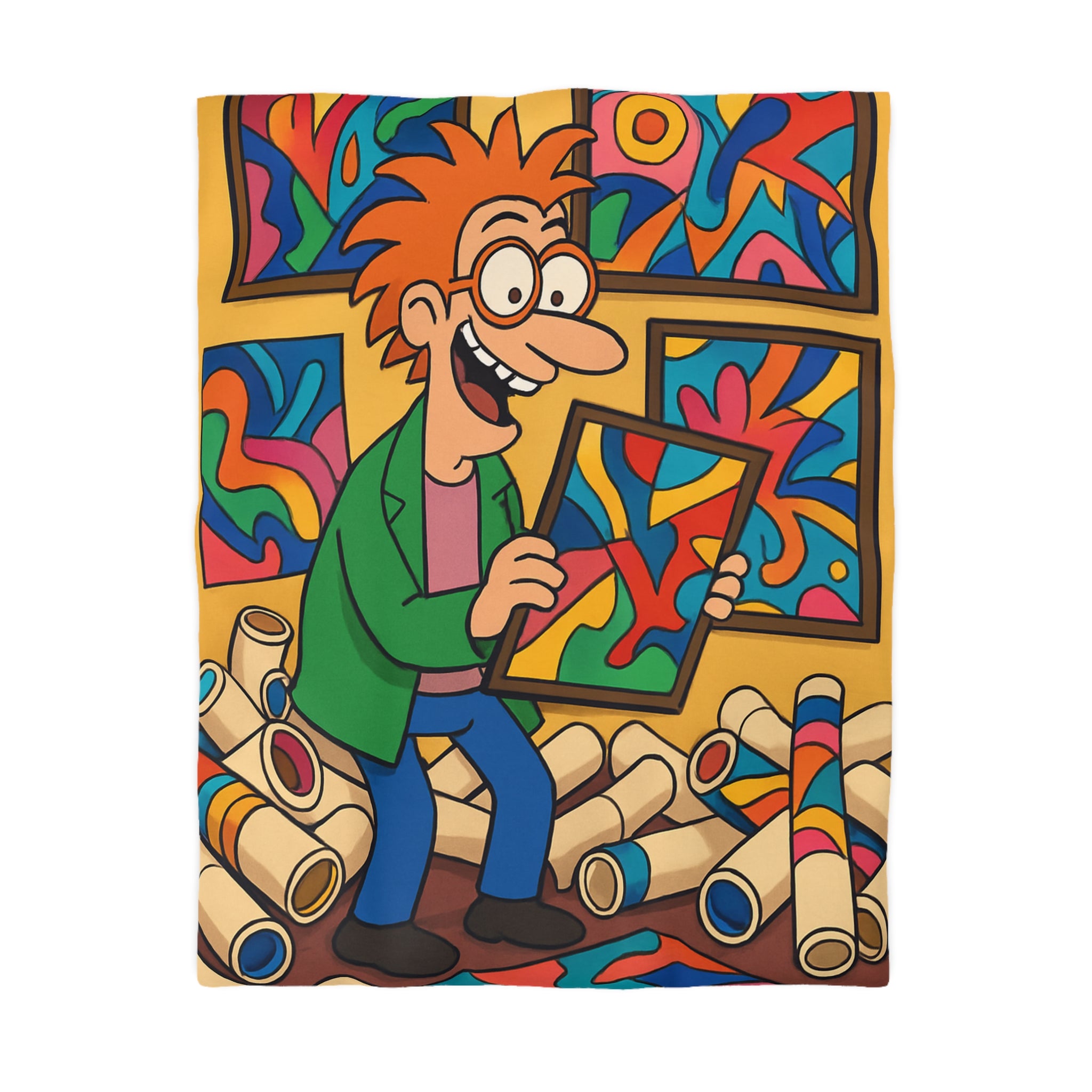 Housse de Couette Microfibre Création Artistique Moderne Design Exclusif Décoration Chambre