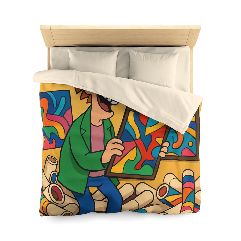 Housse de Couette Microfibre Création Artistique Moderne Design Exclusif Décoration Chambre