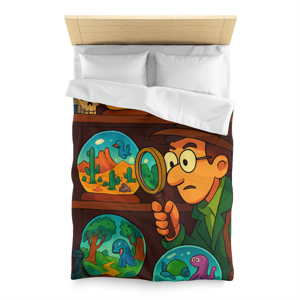 Housse de Couette Thématique Exploration Dinosaure et Océan pour Chambre Enfant Aventure Originale