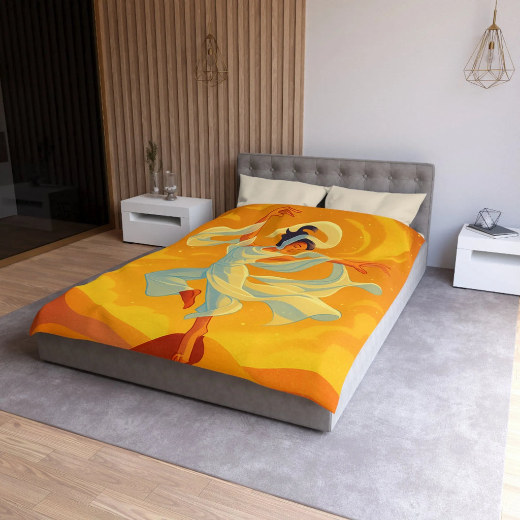 Housse de Couette Microfibre Art Graphique Contemporain Style Décoratif Chambre Tendance