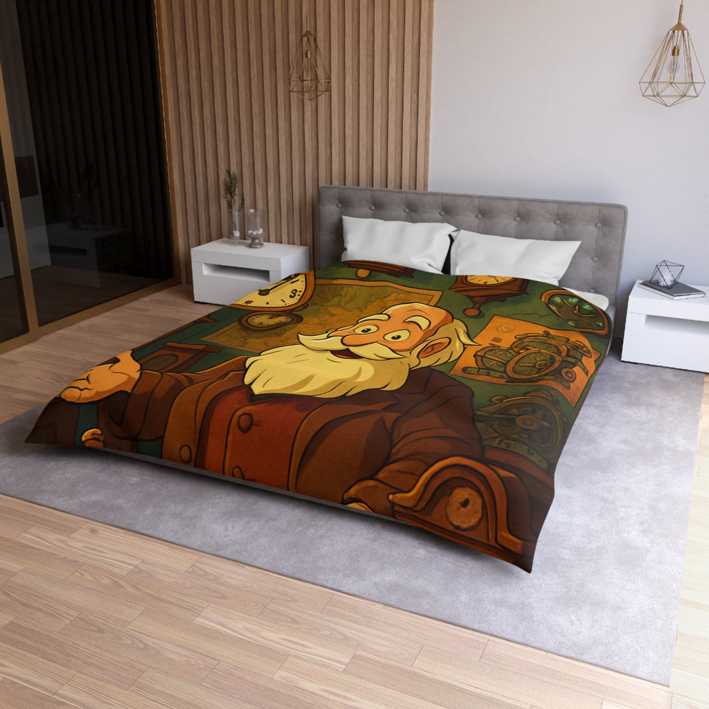 Housse de Couette Microfibre Illustration Unique Design Moderne Décoration Intérieure Raffinée