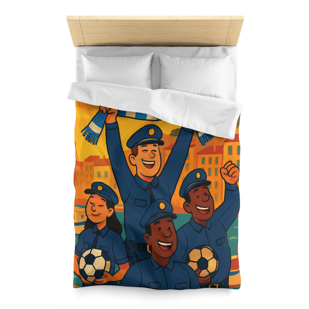 Housse de Couette Microfibre Illustration Unique Design Moderne Décoration Intérieure Raffinée