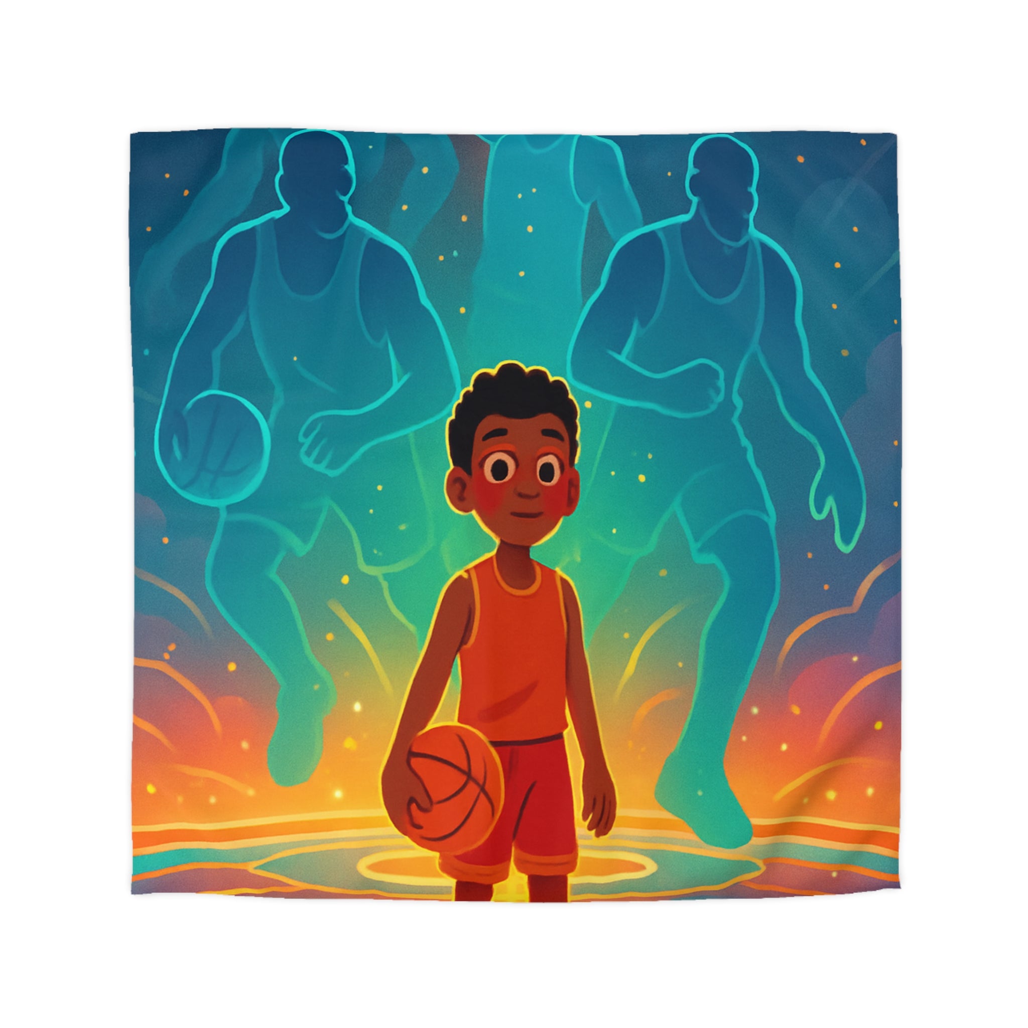 Housse de Couette Microfibre Illustration Unique Design Moderne Décoration Intérieure Raffinée