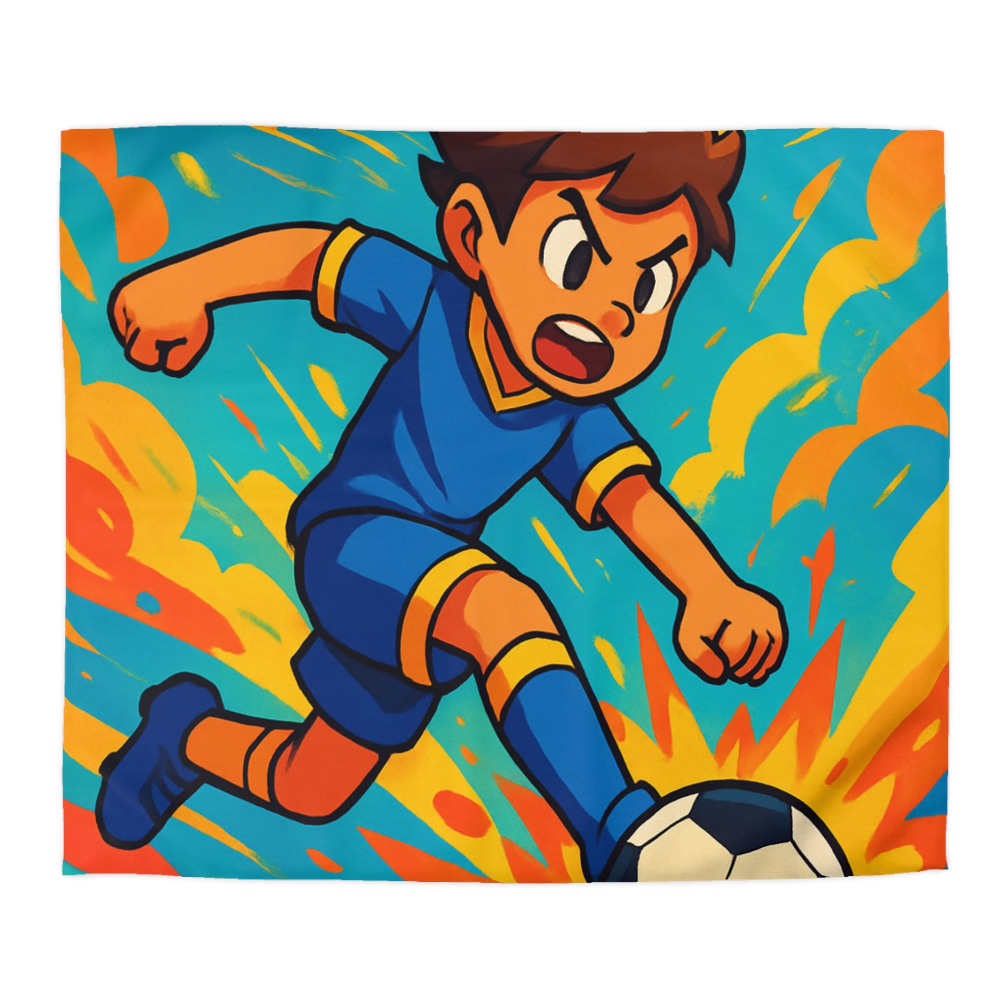 Housse de Couette Microfibre Motif Créatif Original Style Contemporain Chambre Élégante