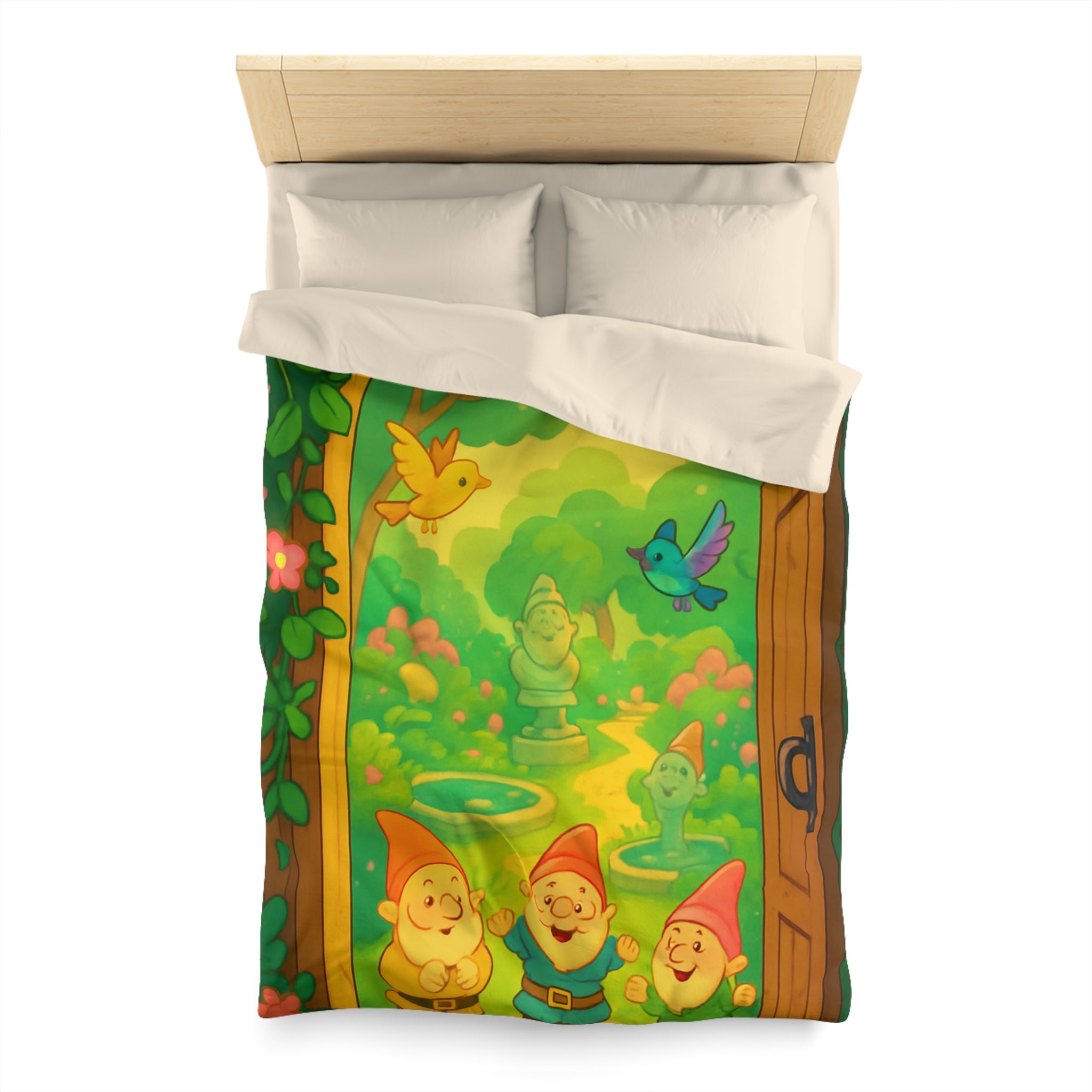 Housse de Couette Microfibre Motif Créatif Original Style Contemporain Chambre Élégante