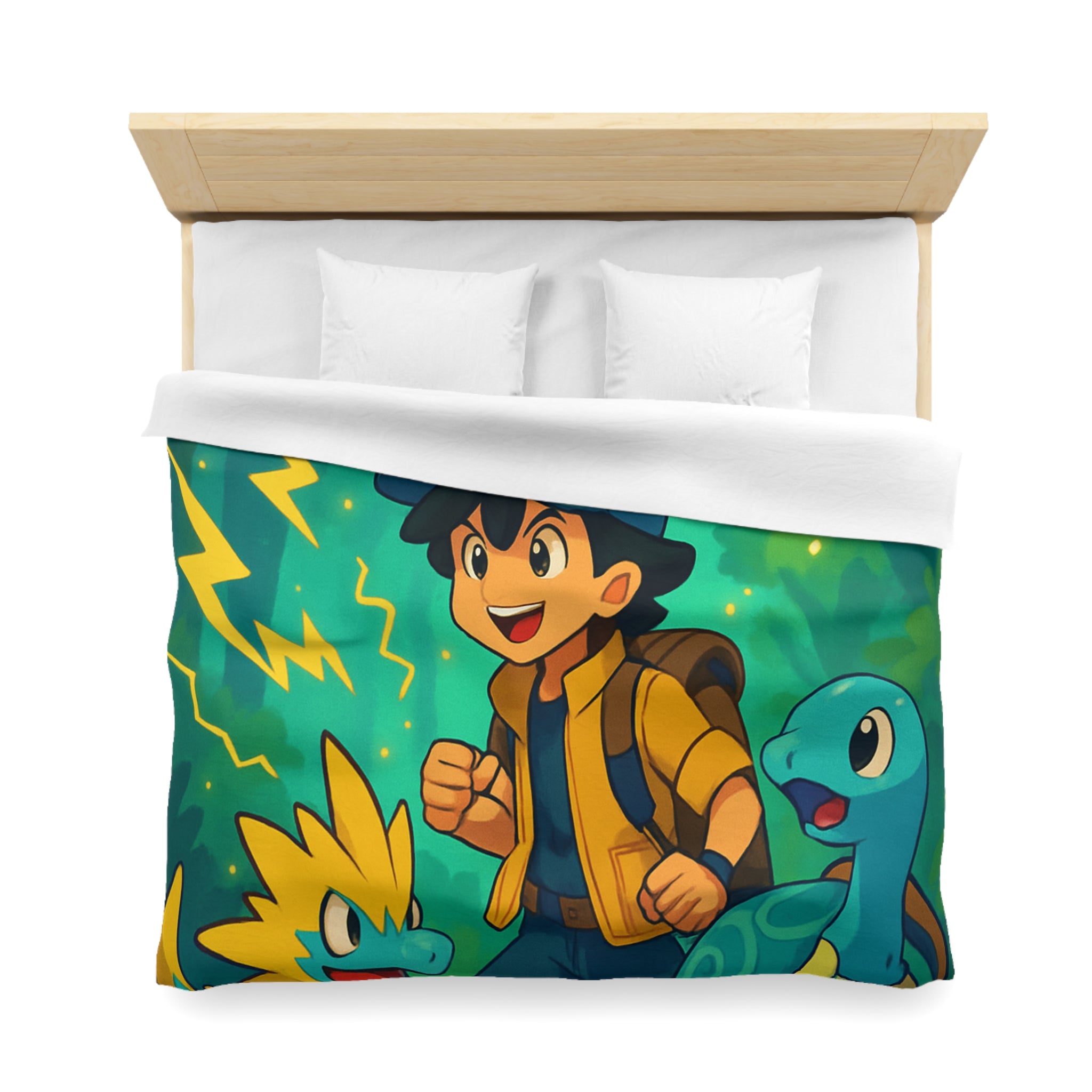 Housse de Couette Microfibre Motif Créatif Original Style Contemporain Chambre Élégante