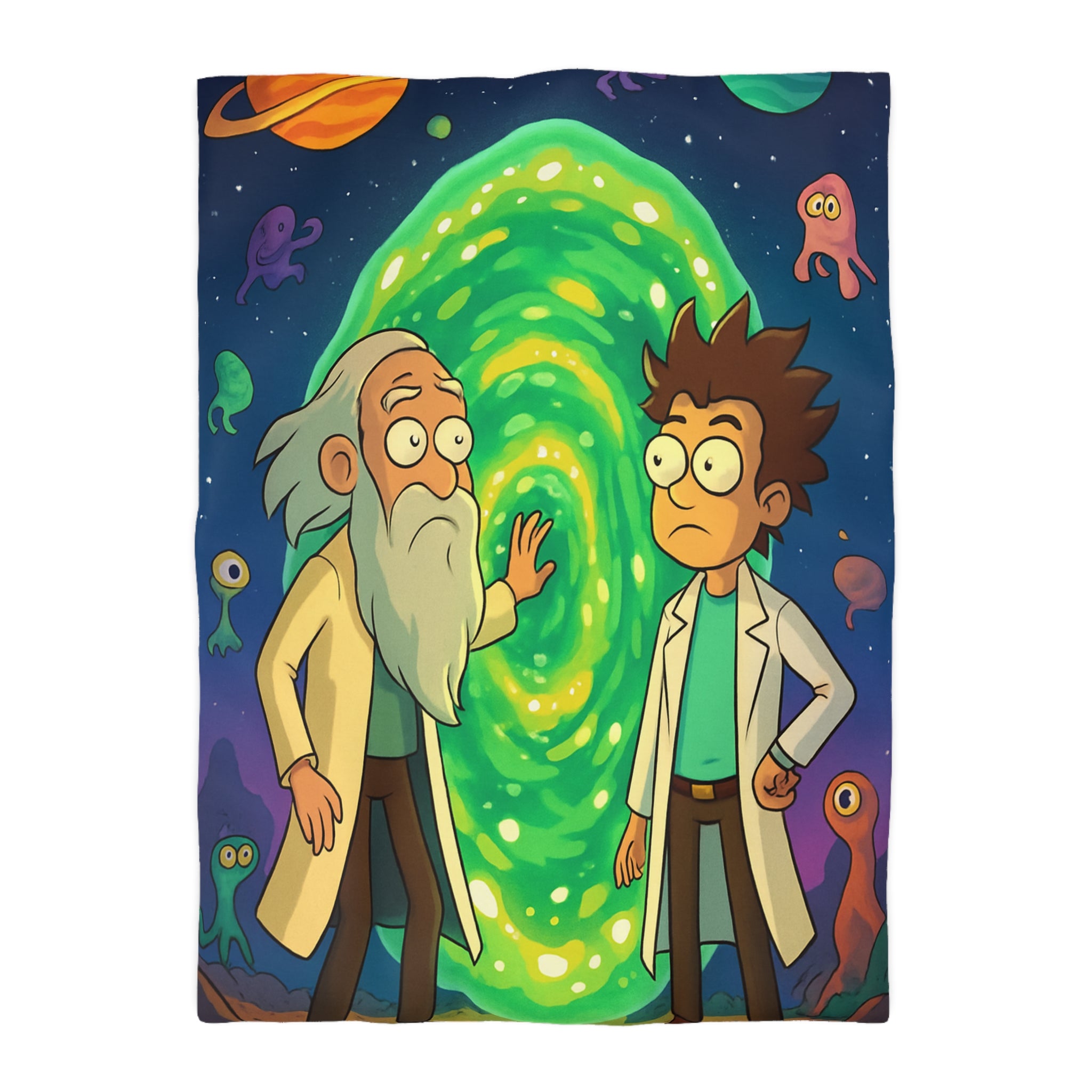 Housse de Couette Microfibre Illustration Unique Design Moderne Décoration Intérieure Raffinée