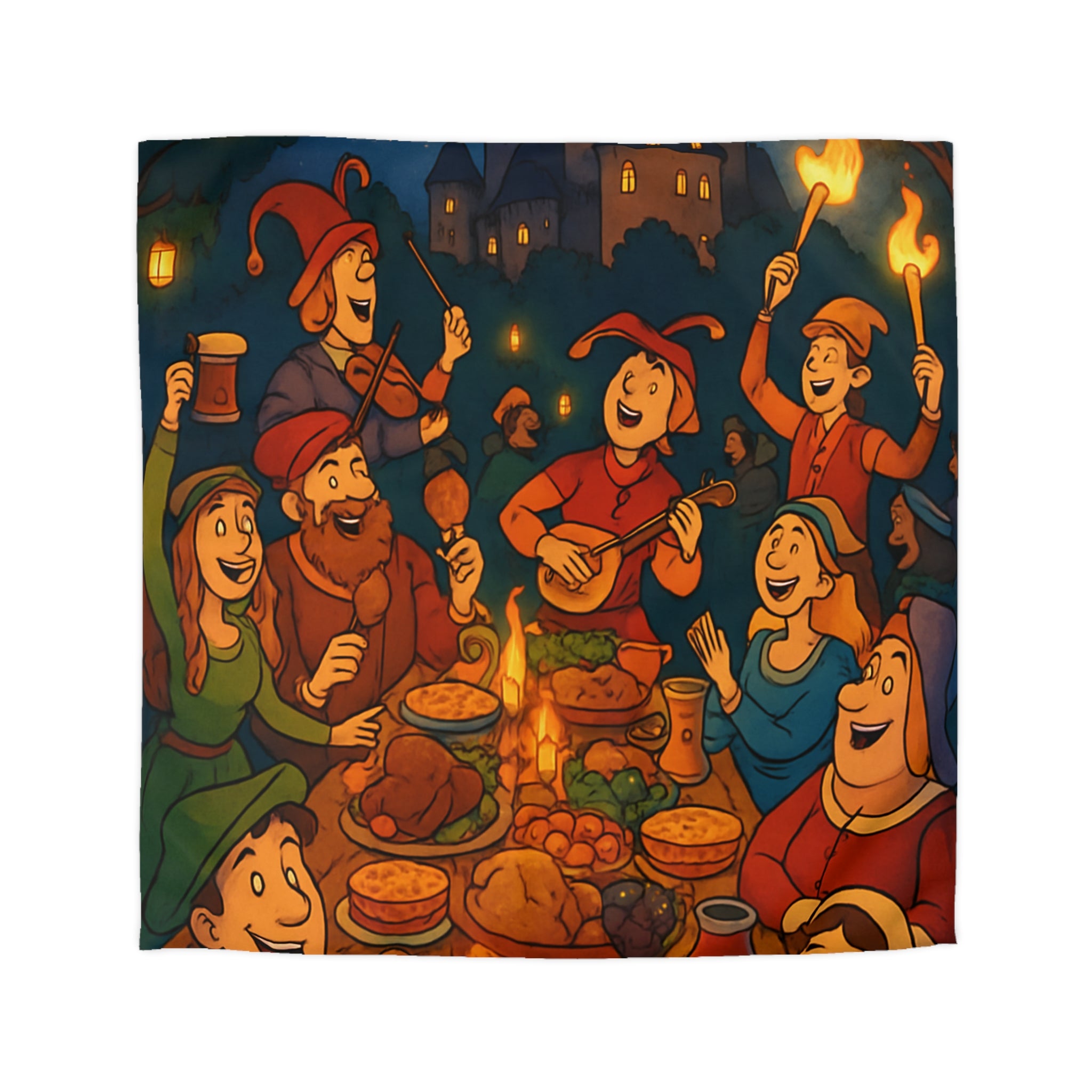 Housse de Couette Microfibre Design Artistique Moderne Décoration Chambre Confort Premium