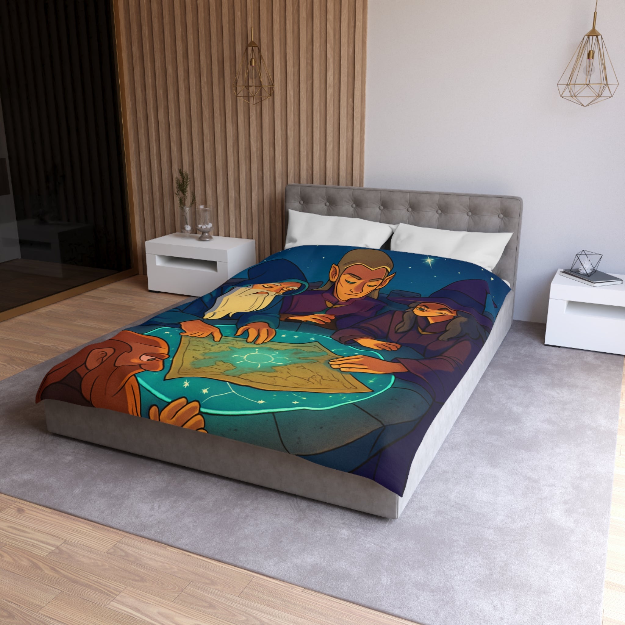 Housse de Couette Microfibre Création Artistique Moderne Design Exclusif Décoration Chambre