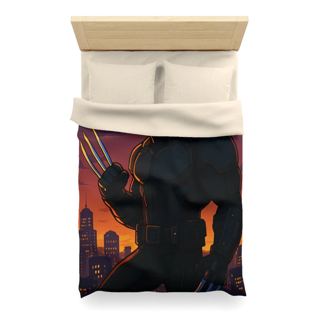 Housse de Couette Microfibre Art Graphique Contemporain Style Décoratif Chambre Tendance