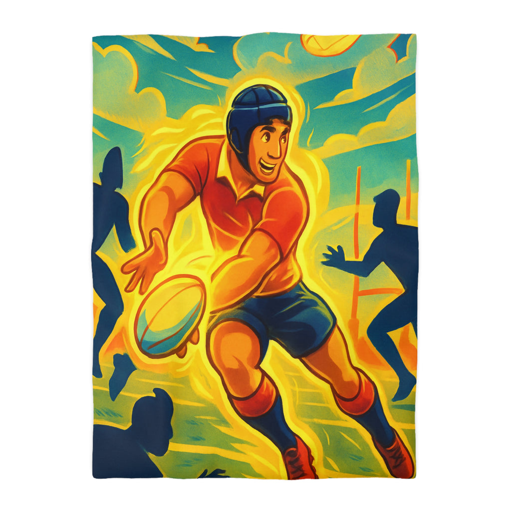 Housse de Couette Microfibre Design Artistique Moderne Décoration Chambre Confort Premium