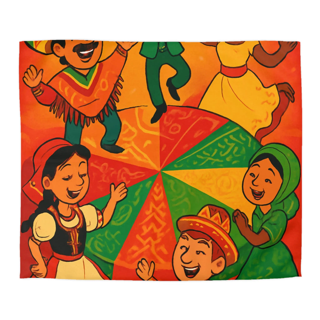 Décorez votre chambre avec une housse de couette aux motifs culturels vibrants et festifs