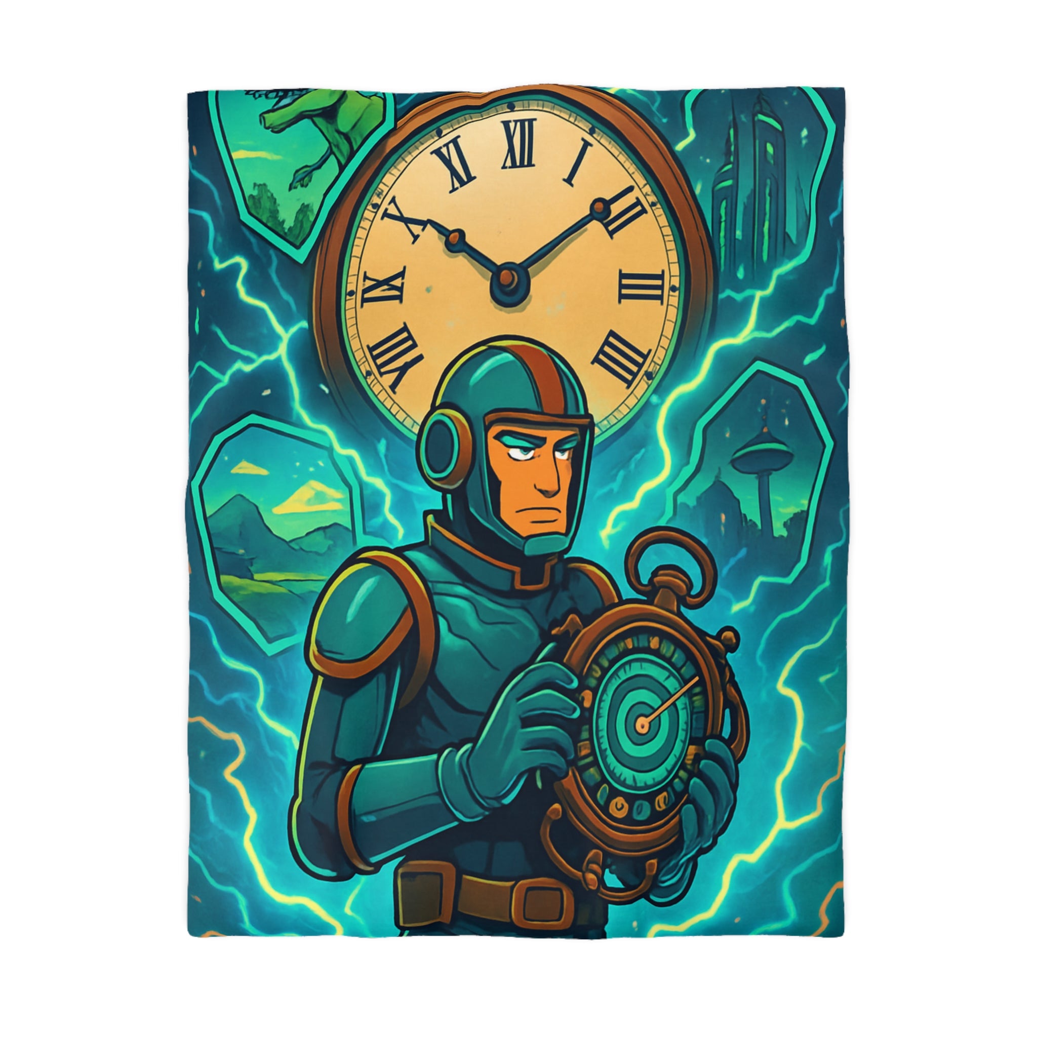 Housse de Couette Microfibre Illustration Unique Design Moderne Décoration Intérieure Raffinée