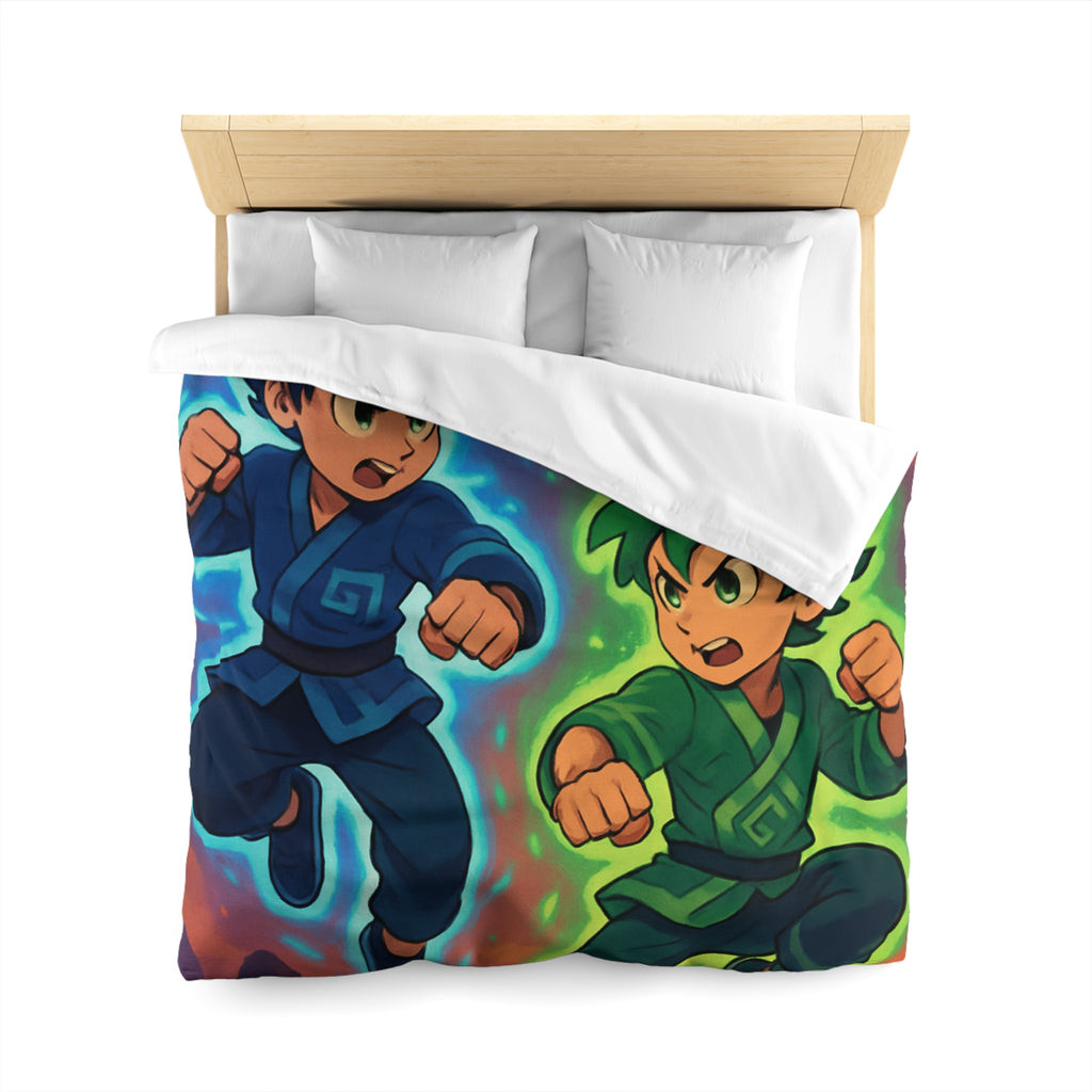 Housse de Couette Microfibre Illustration Unique Design Moderne Décoration Intérieure Raffinée