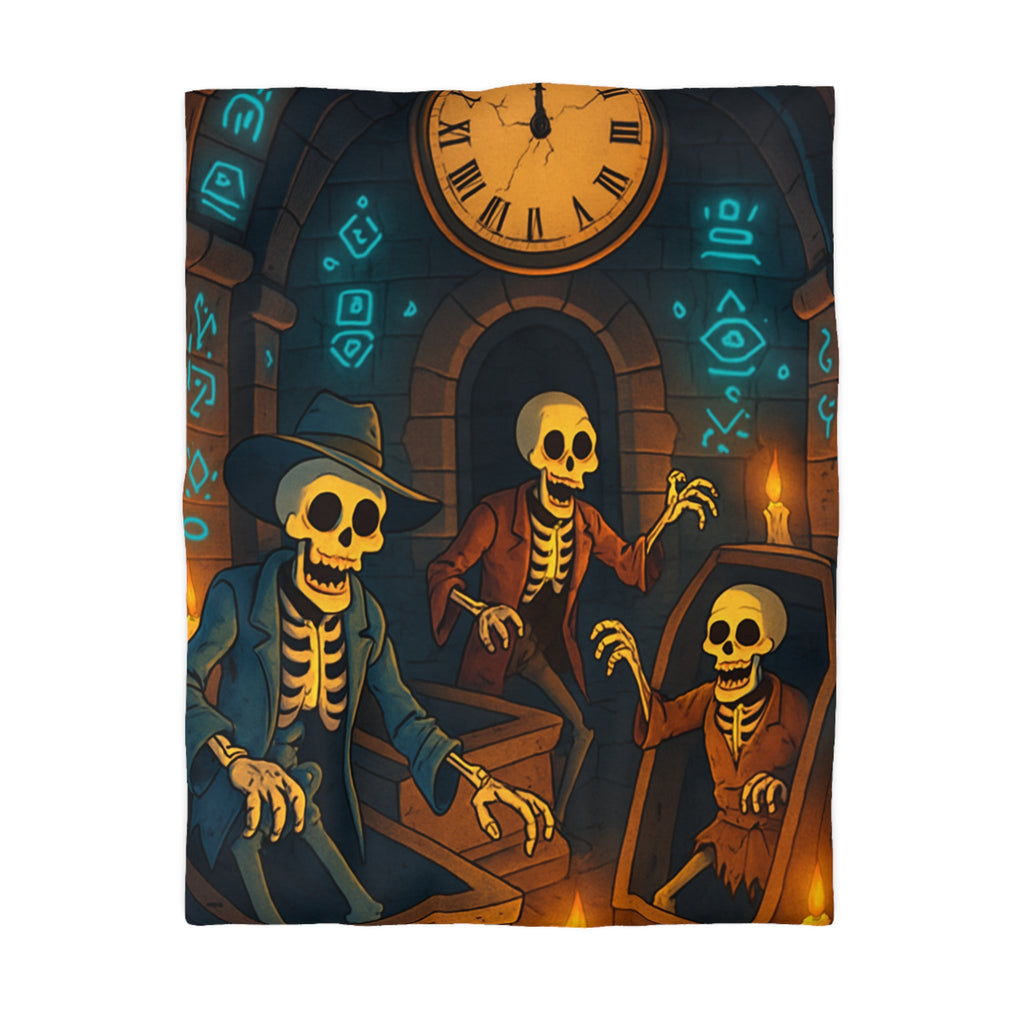 Housse de Couette Microfibre Illustration Unique Design Moderne Décoration Intérieure Raffinée