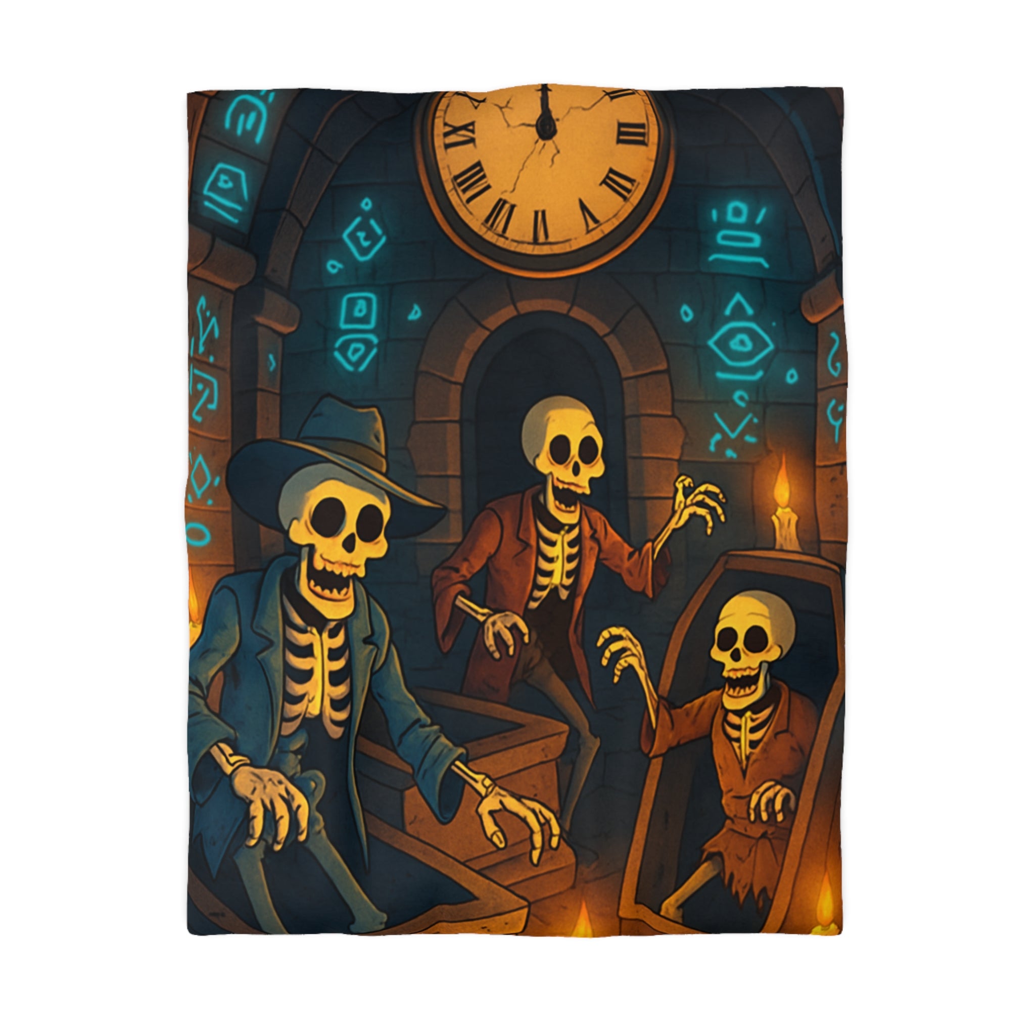 Housse de Couette Microfibre Illustration Unique Design Moderne Décoration Intérieure Raffinée