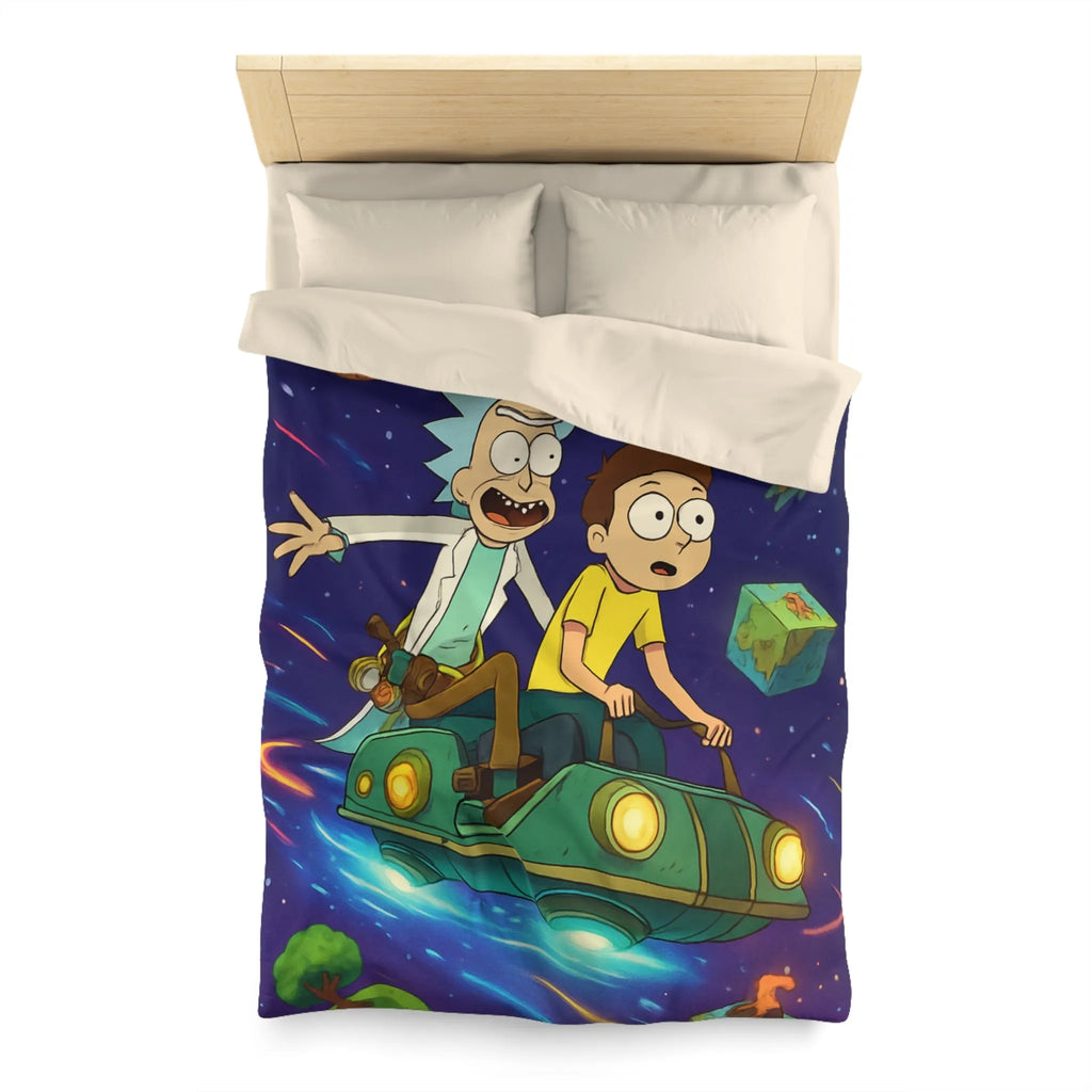 Housse de Couette Microfibre Art Graphique Contemporain Style Décoratif Chambre Tendance