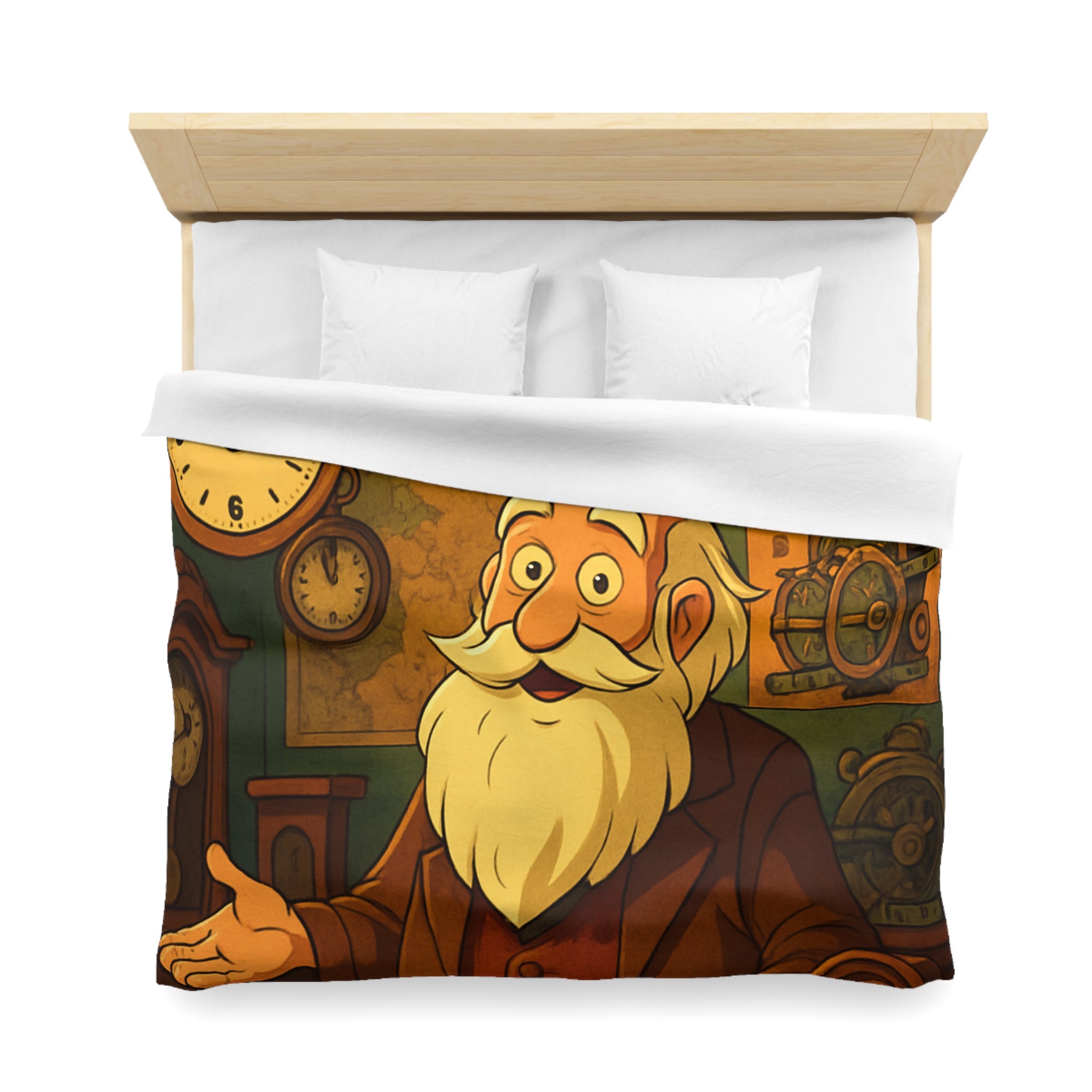 Housse de Couette Microfibre Illustration Unique Design Moderne Décoration Intérieure Raffinée