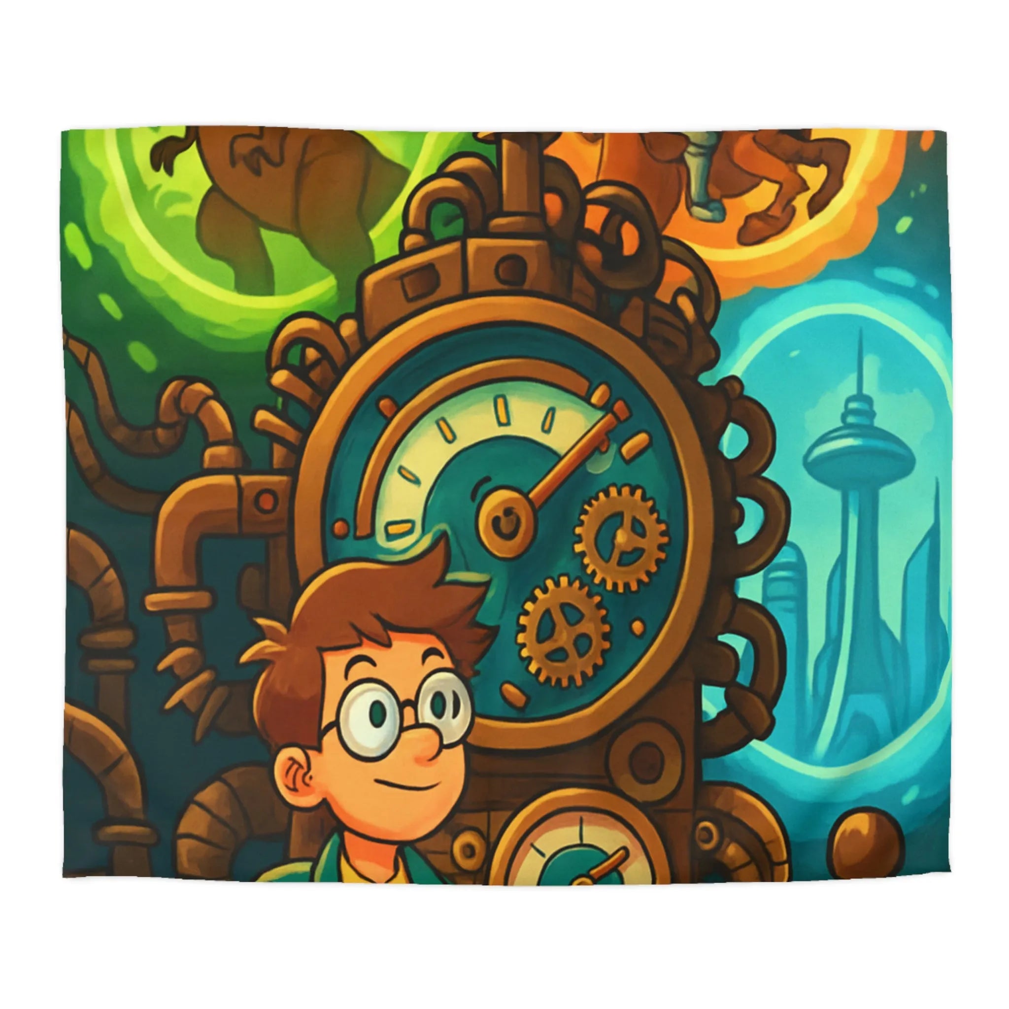 Housse de Couette Fantastique avec Aventure dans le Temps et Exploration de Mystères