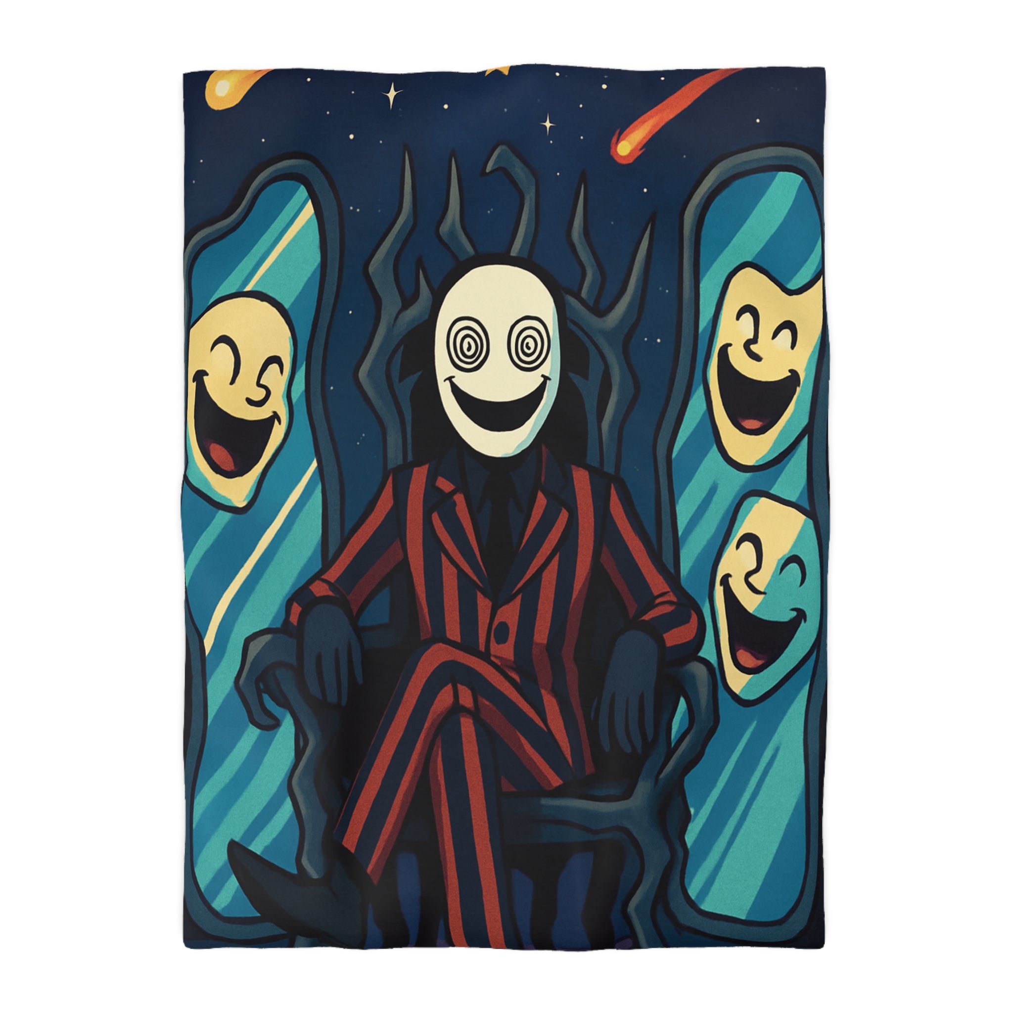 Housse de Couette Microfibre Design Artistique Moderne Décoration Chambre Confort Premium