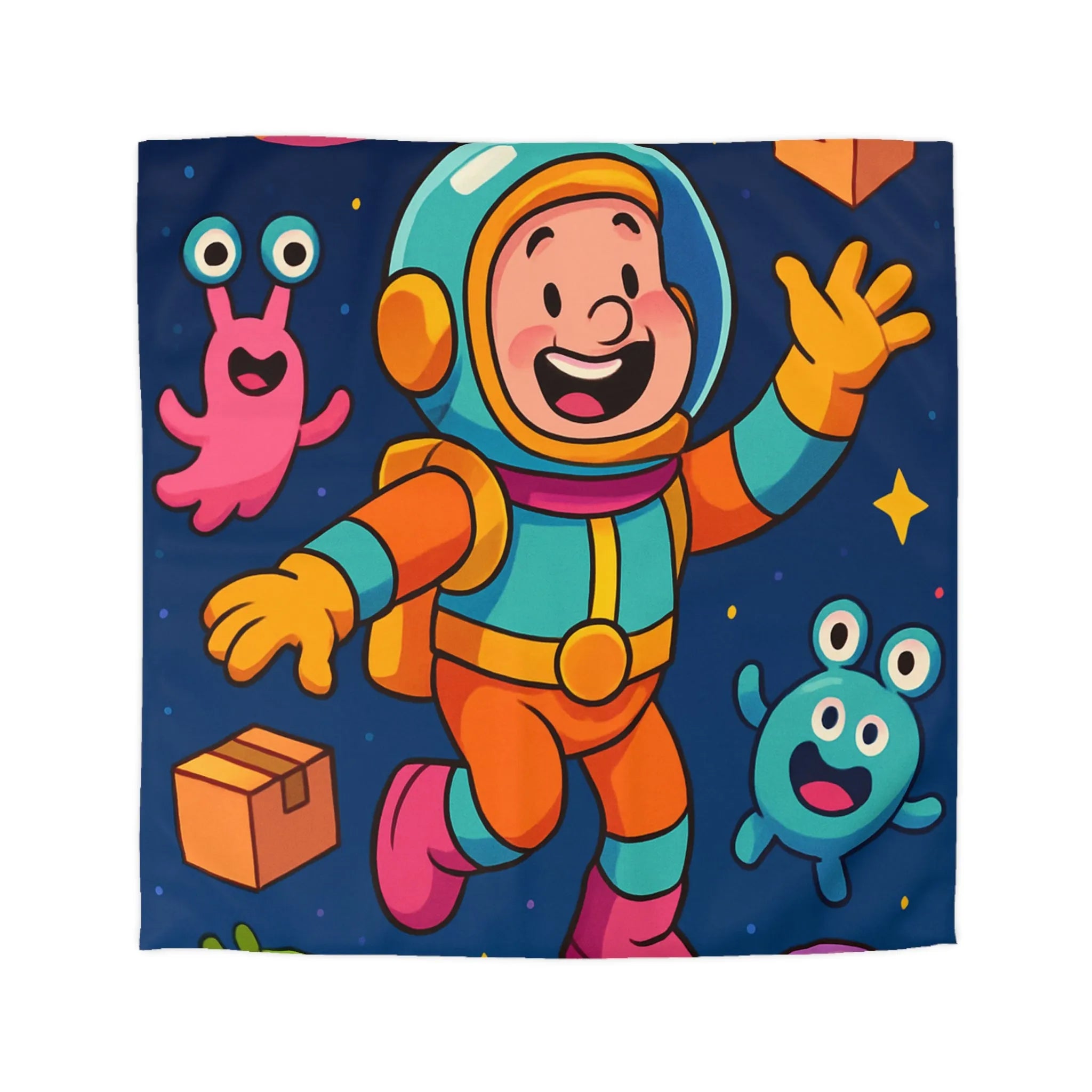 Housse de Couette Microfibre Art Graphique Contemporain Style Décoratif Chambre Tendance