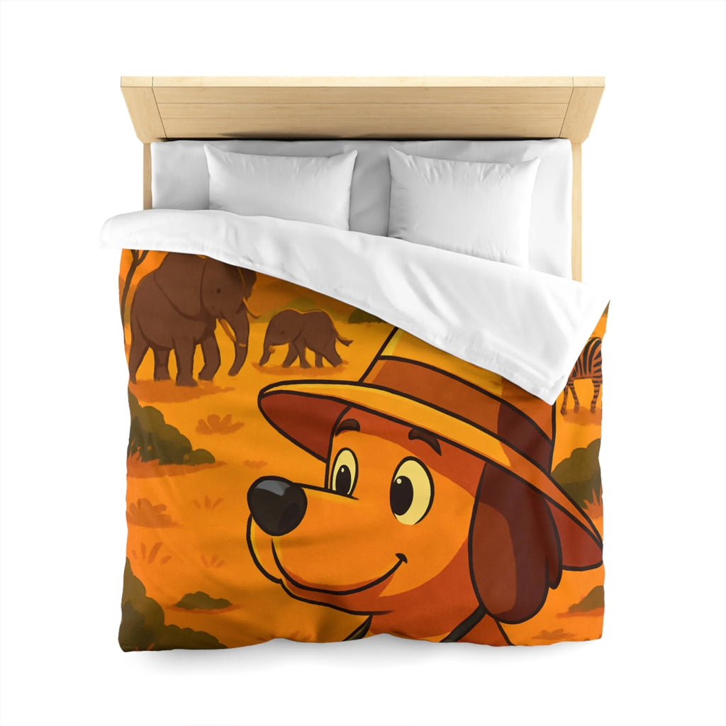 Explorez l'Afrique avec chien mignon et paysages magnifiques pour enfants aventureux