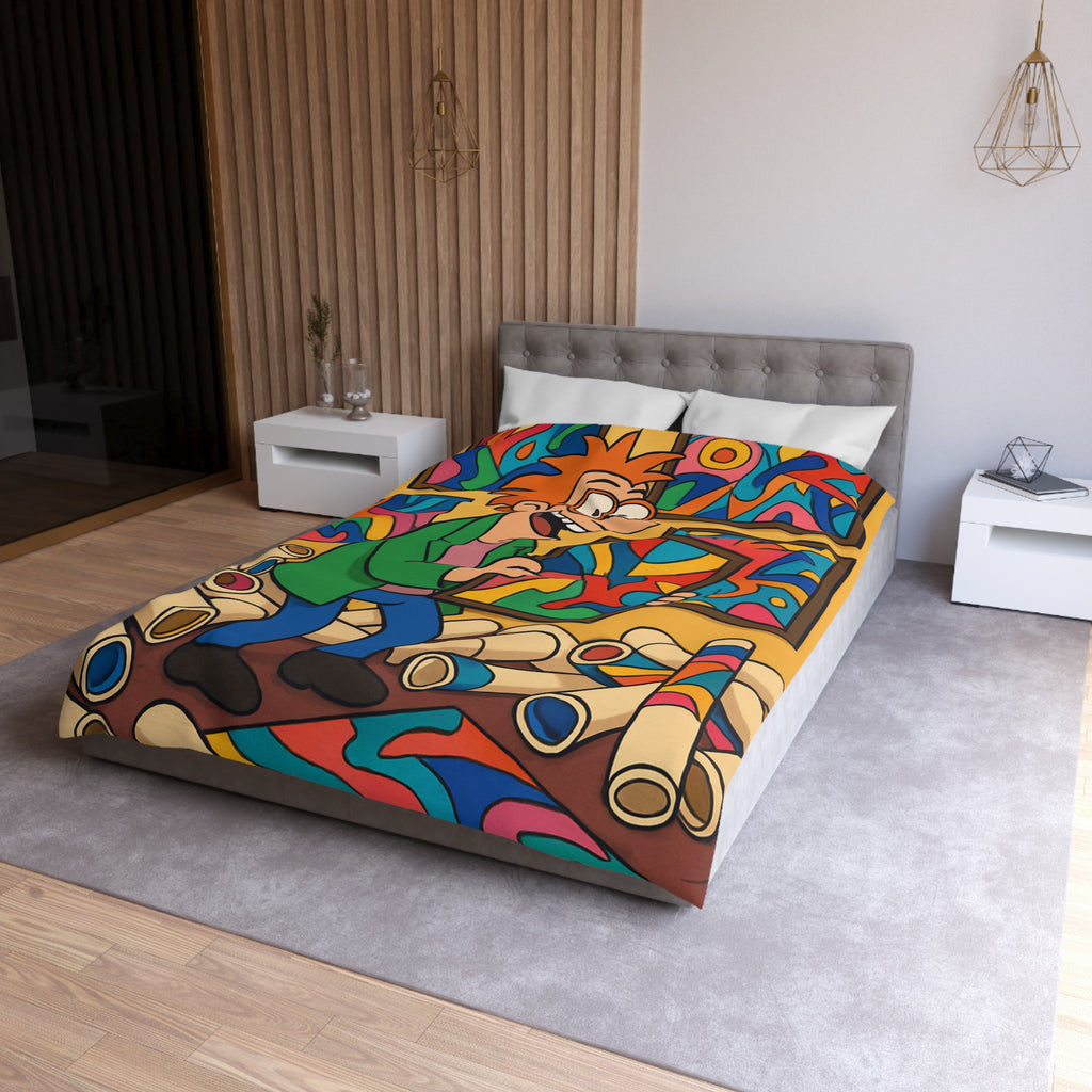 Housse de Couette Microfibre Création Artistique Moderne Design Exclusif Décoration Chambre