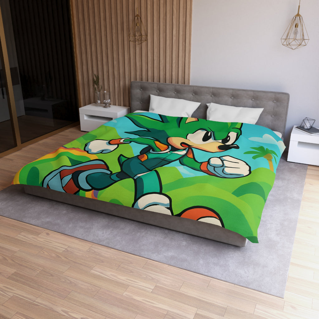 Housse de Couette Microfibre Motif Créatif Original Style Contemporain Chambre Élégante