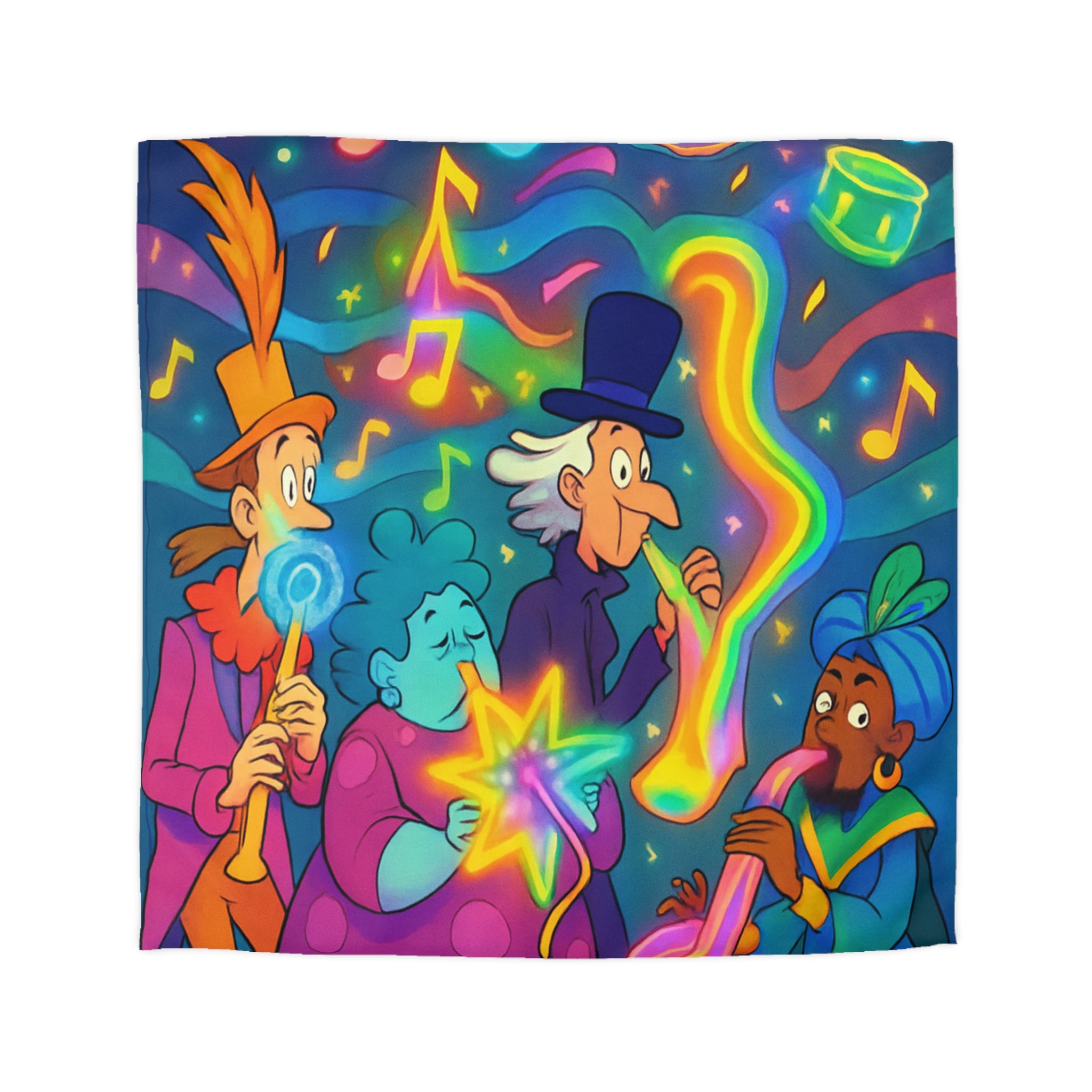 Housse de Couette Microfibre Design Artistique Moderne Décoration Chambre Confort Premium