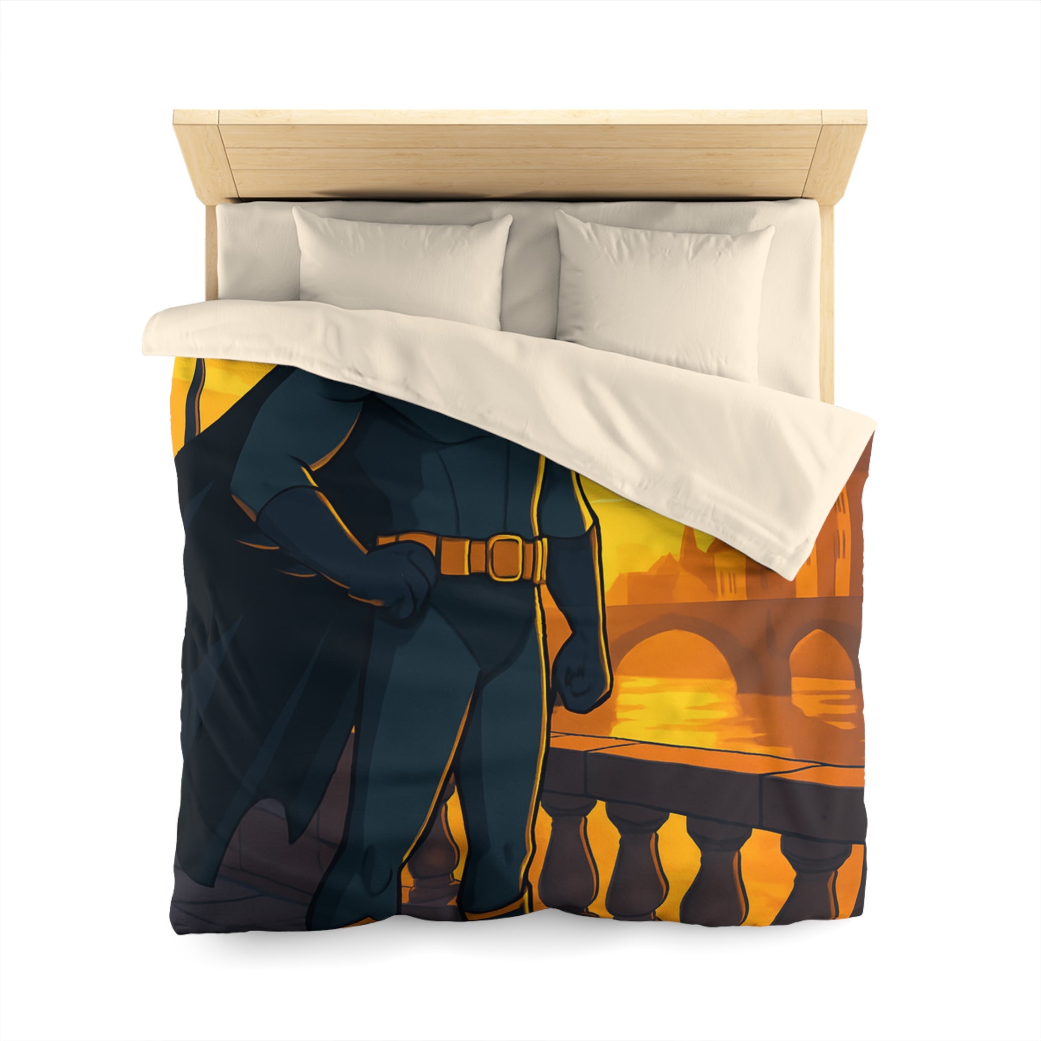 Housse de Couette Microfibre Motif Créatif Original Style Contemporain Chambre Élégante