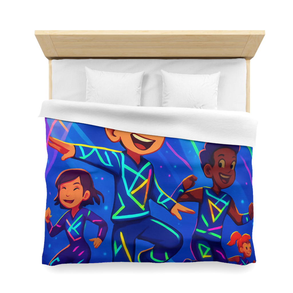 Housse de Couette Microfibre Illustration Unique Design Moderne Décoration Intérieure Raffinée