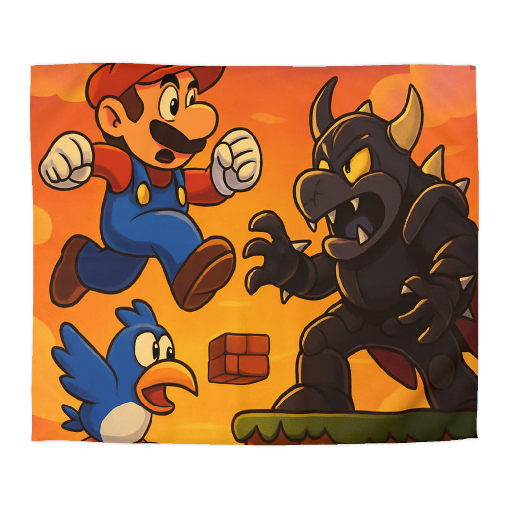 Housse de Couette Microfibre Motif Créatif Original Style Contemporain Chambre Élégante